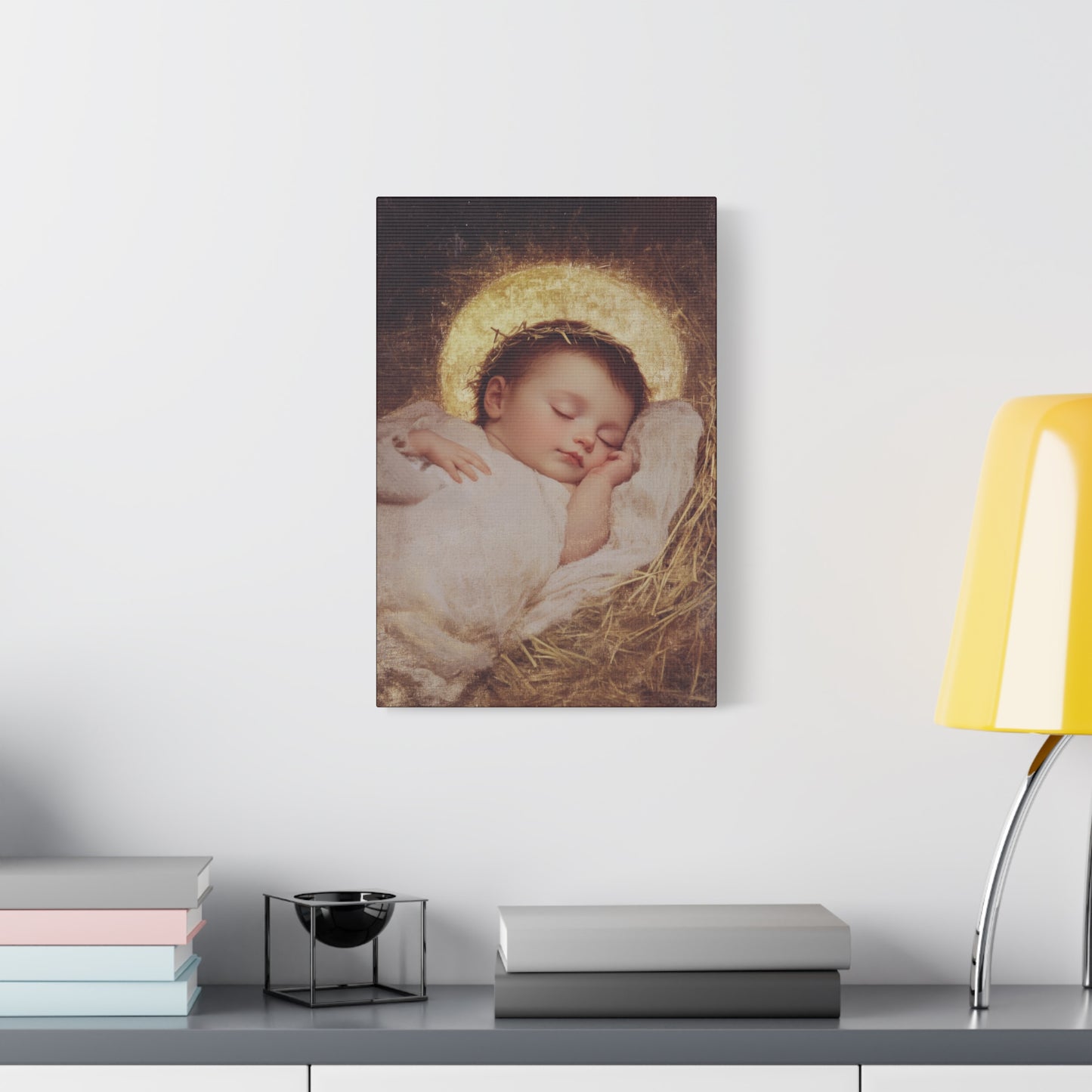 The Christ Child Born Into the Quiet of the World - Gallery Wrapped Canvas - Print - Religious Art for your Home - Catholic Art Print