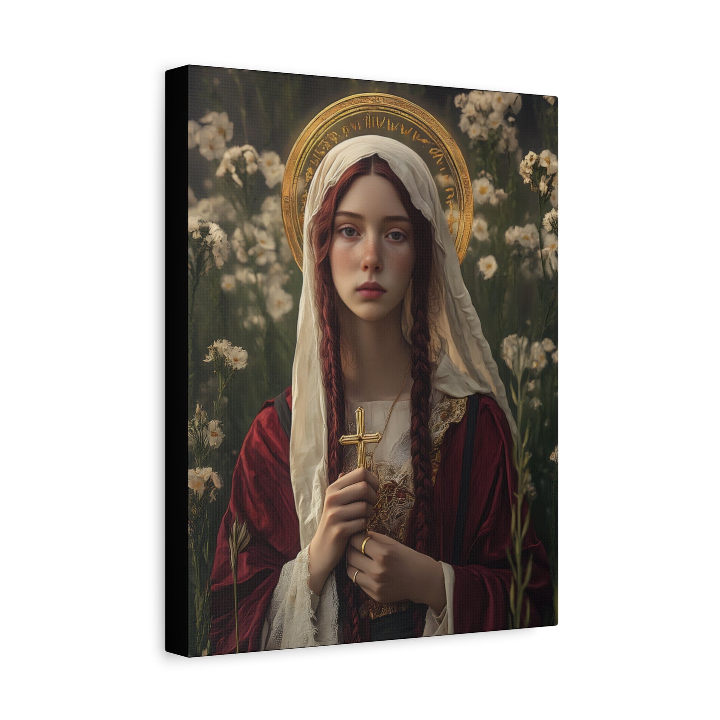 Saint Hilaria - Gallery Wrapped Canvas - Print - Religious Art for your Home - Catholic Art
