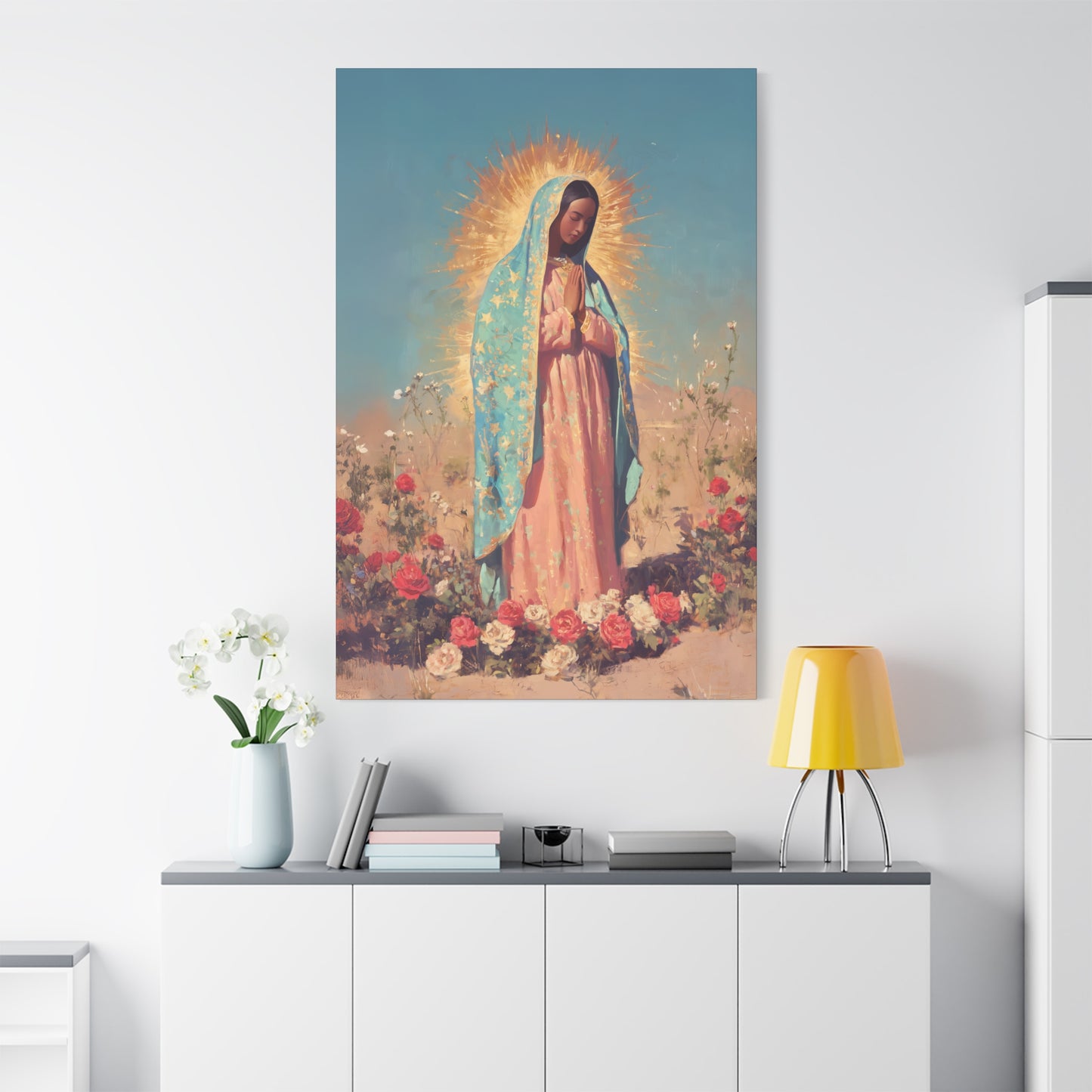 Our Lady of Guadalupe - Gallery Wrapped Canvas - Print - Religious Art for your Home - Catholic Art