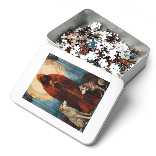 Saint Aibhe - Puzzle and Keepsake Tin - Religious Jigsaw Puzzle (30, 110, 252, 500,1000-Piece) - Religious Puzzle
