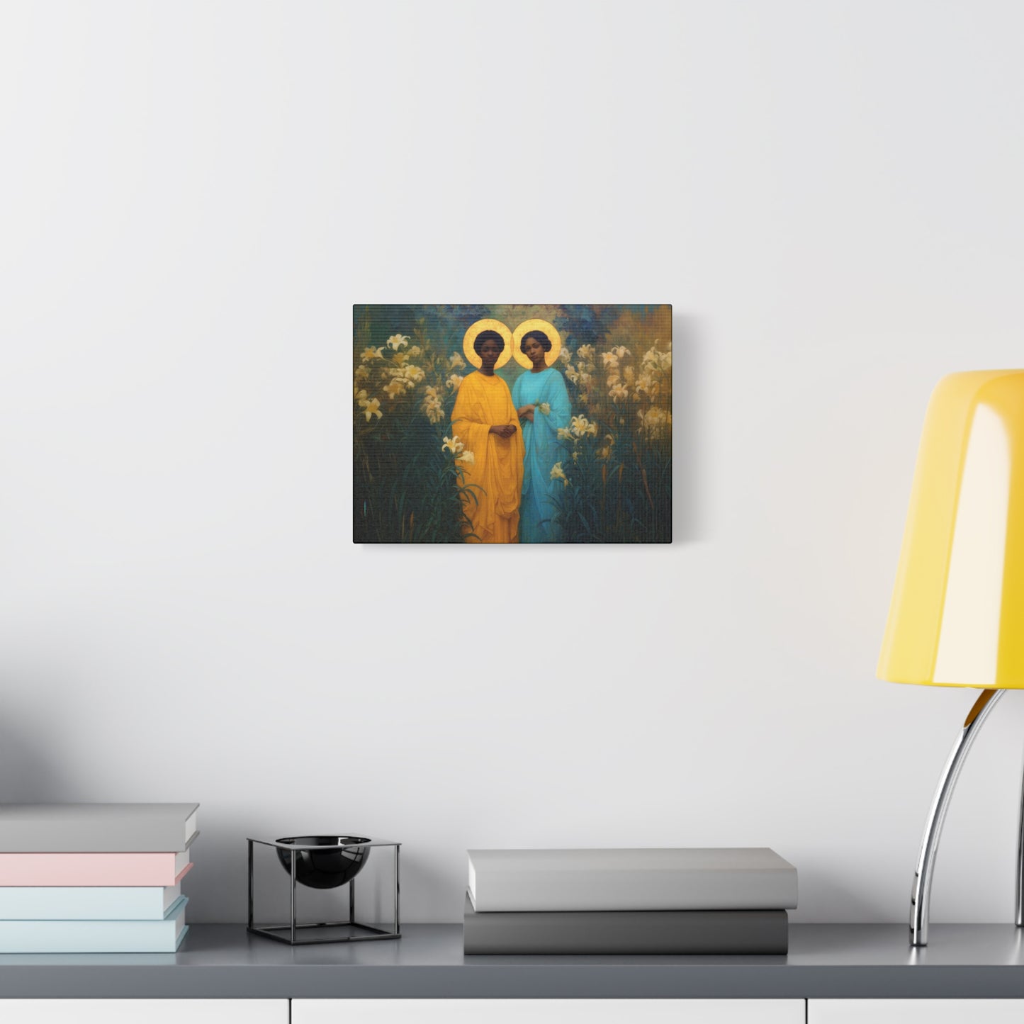 Saint Perpetua and Saint Felicity -  Museum Wrapped Canvas - Sanctified Souls Print - Religious Art for your Home - Catholic Saint Art