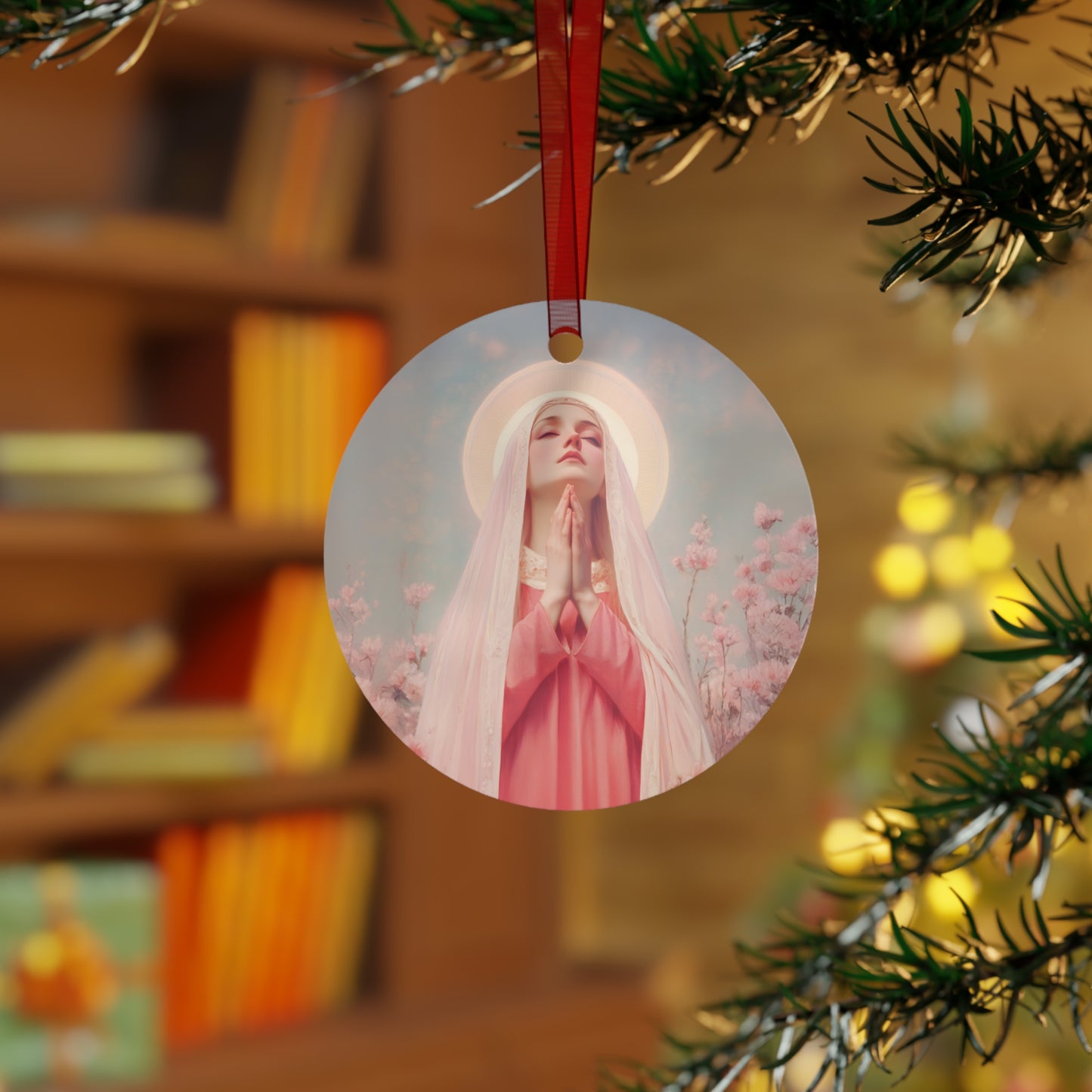 Saint Illuminata - Metal Ornament - Religious Holiday Christmas Ornament and Keepsake