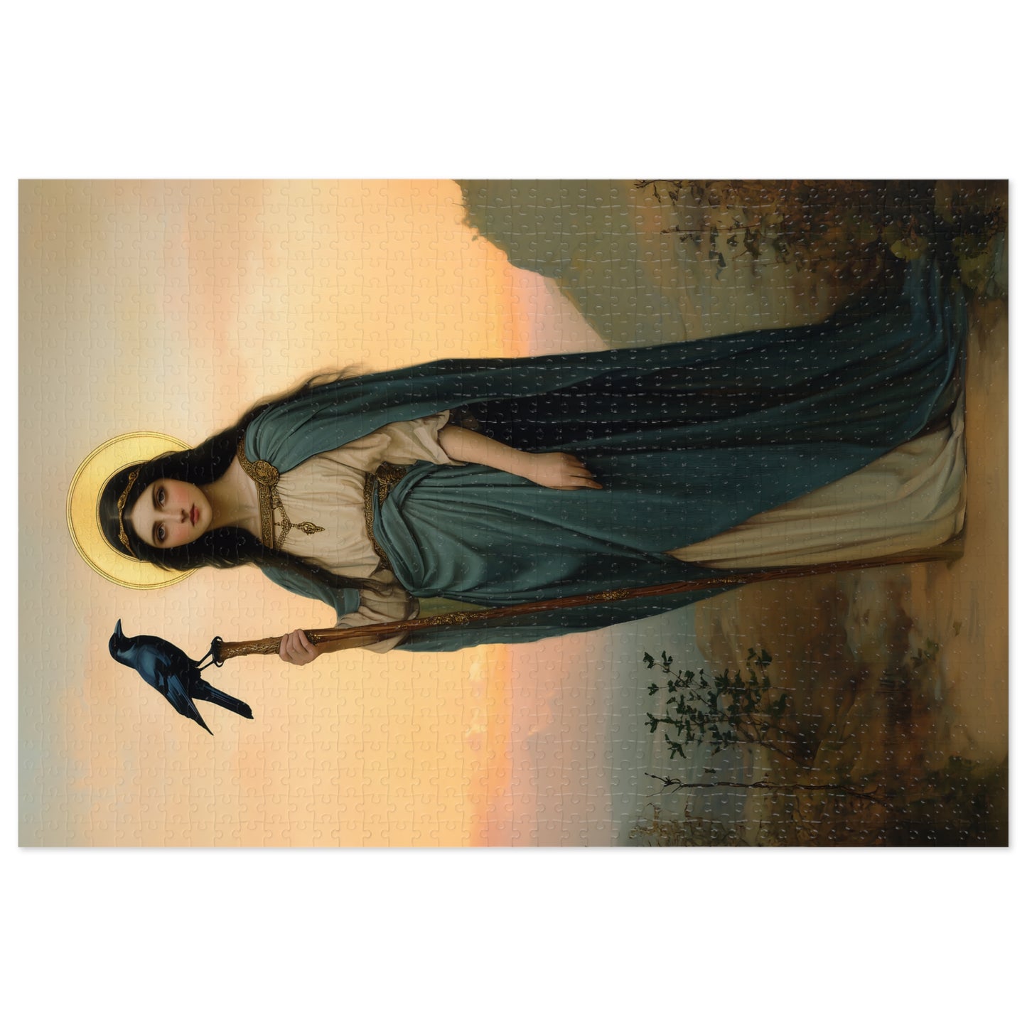 Saint Oda - Puzzle and Keepsake Tin - Religious (30, 110, 252, 500,1000) - Religious Puzzle - Gifts for Catholic Families