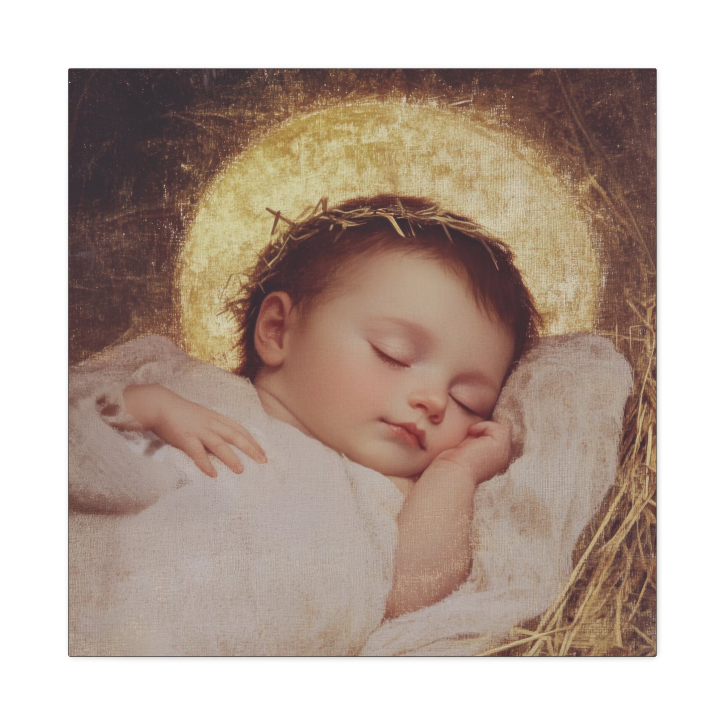 The Christ Child Born Into the Quiet of the World - Gallery Wrapped Canvas - Print - Religious Art for your Home - Catholic Art Print