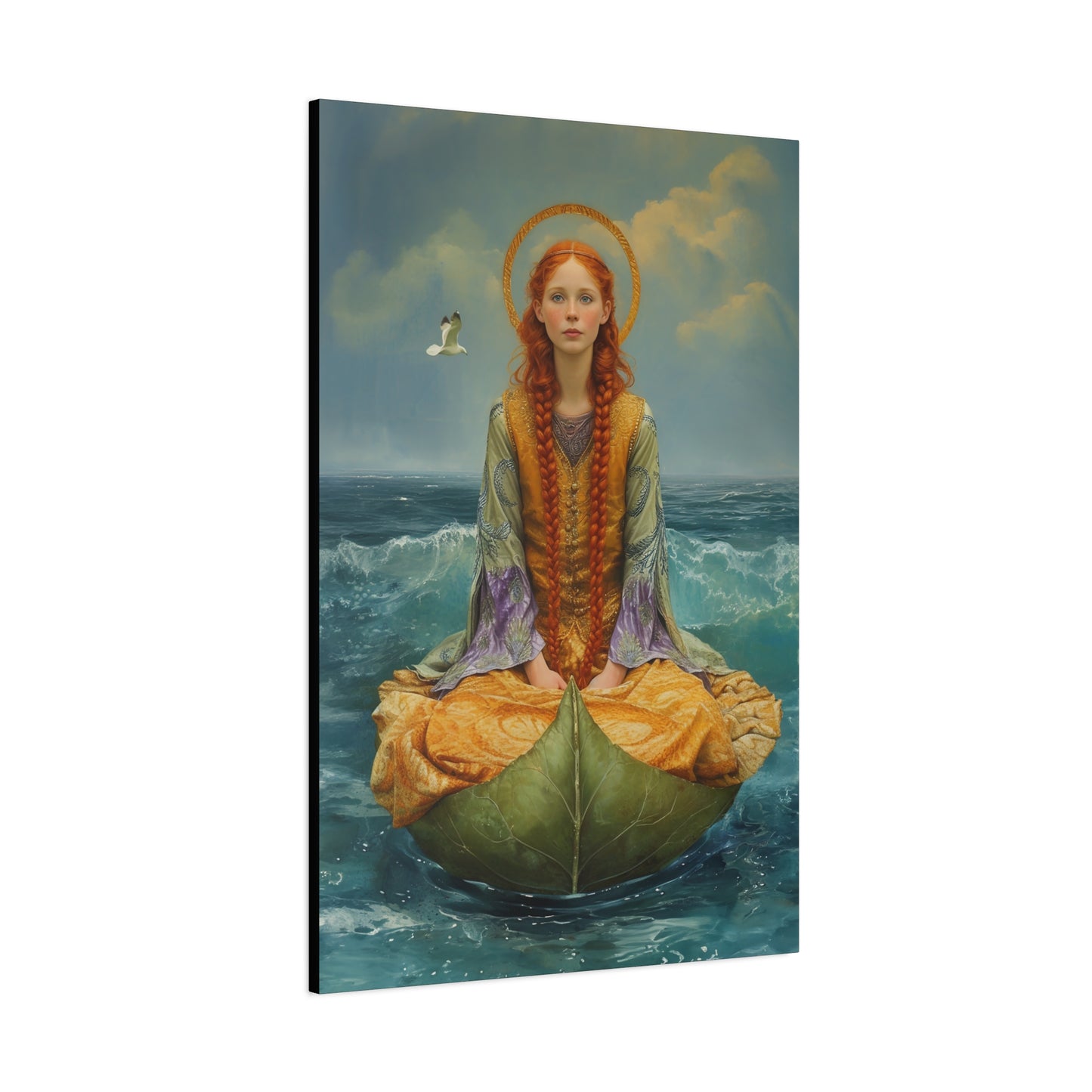 Saint Ia of Cornwall - Museum Wrapped Canvas - Sanctified Souls Print - Religious Art for your Home