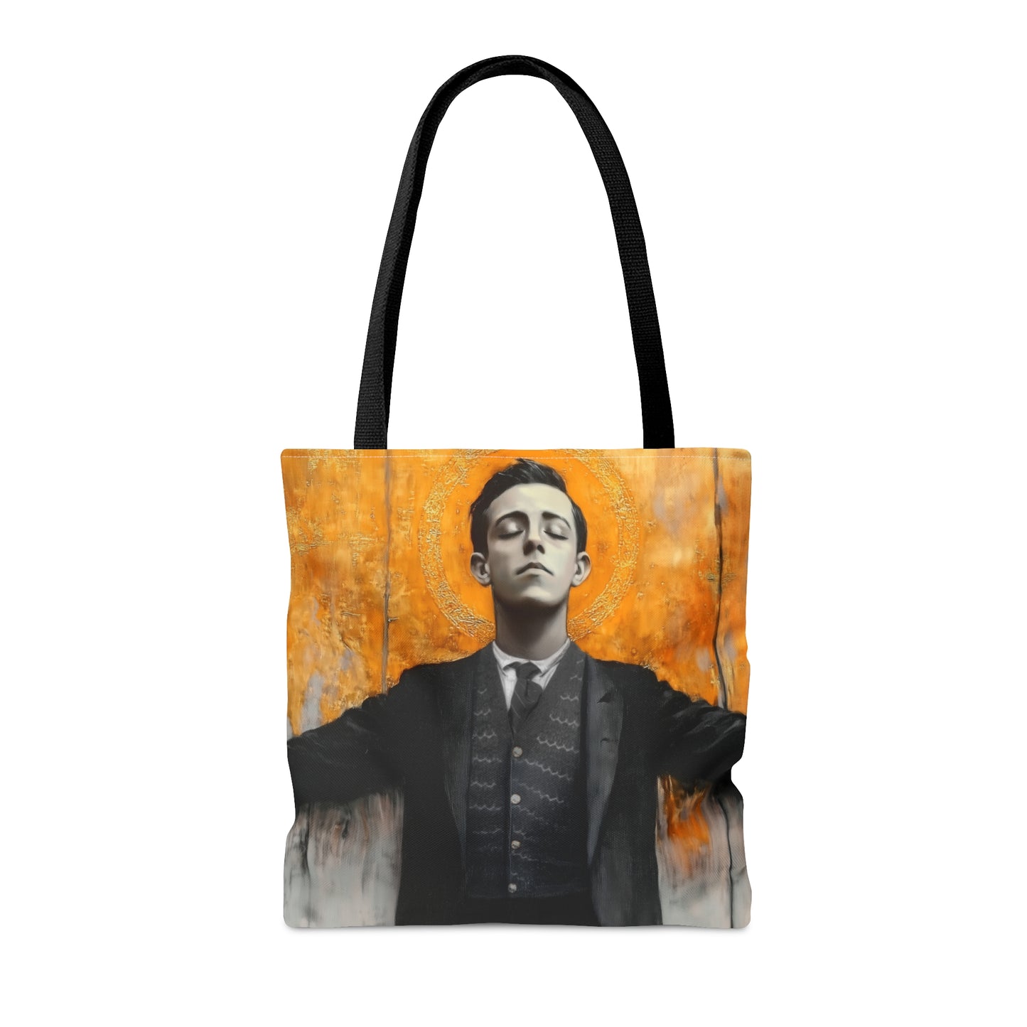 Blessed Miguel Pro Tote Bag - Large Medium Small Faith Art Bag - Catholic Faith Purse - Double Sided - Bible bag - Prayer Bag