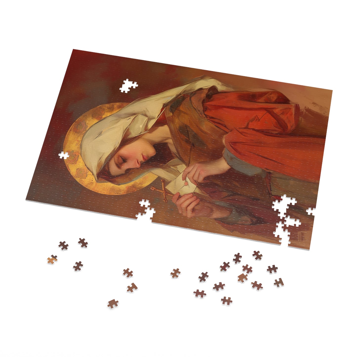 Saint Phoebe  - Puzzle and Keepsake Tin - Religious (30, 110, 252, 500,1000) - Religious Puzzle - Gifts for Catholic Families