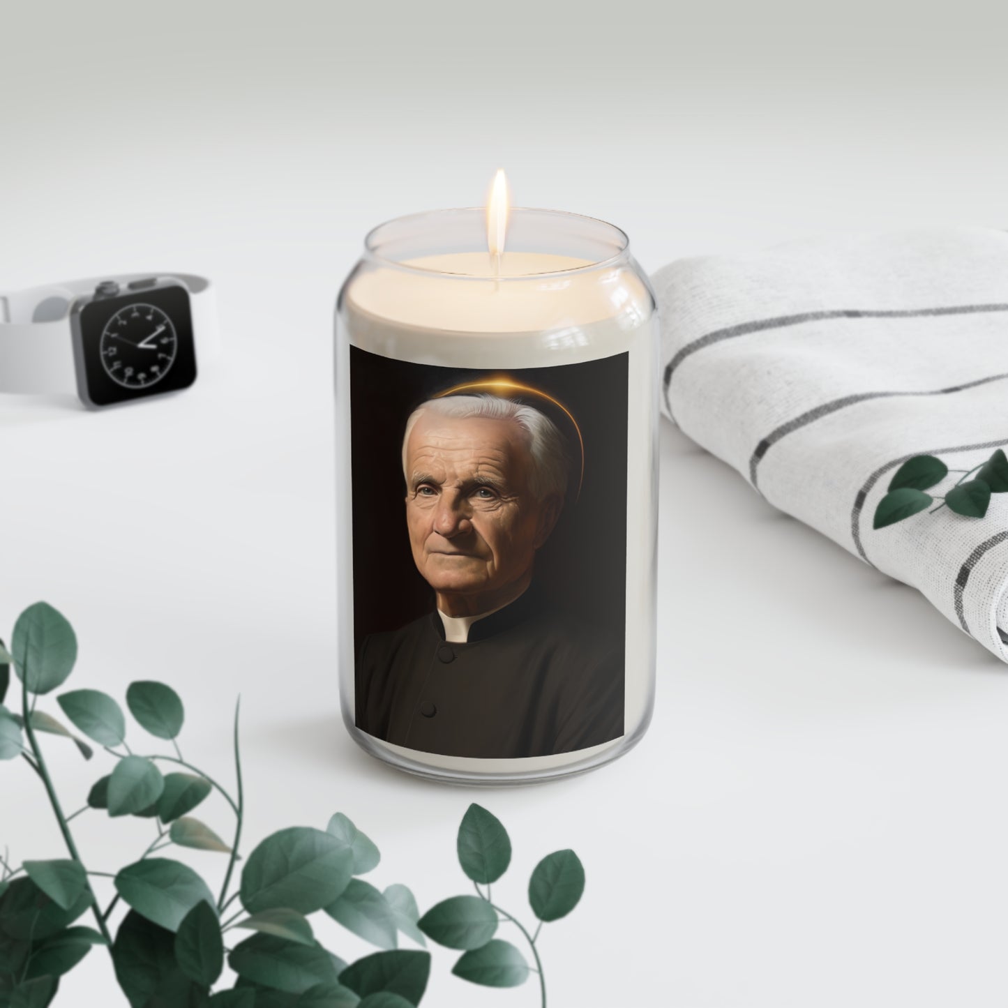 Saint André Bessette - Scented Prayer Candle, 13.75oz - Tall Size - Religious Prayer Candle - Catholic Art