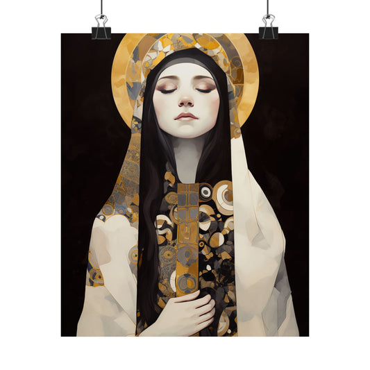 Saint Marie Magdalen Postel Print - Sanctified Souls Print - Multiple Sizes - Premium Matte Vertical Posters
