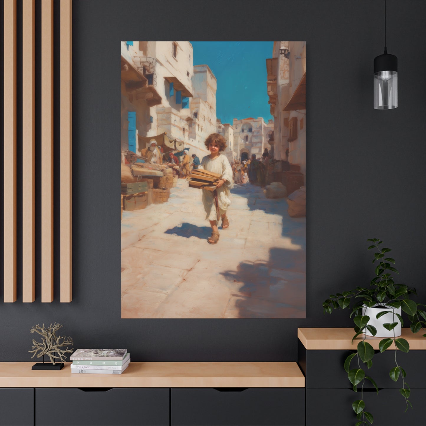 Nazareth and the Hidden Light of Christ - Gallery Wrapped Canvas - Print - Religious Art for your Home - Catholic Art