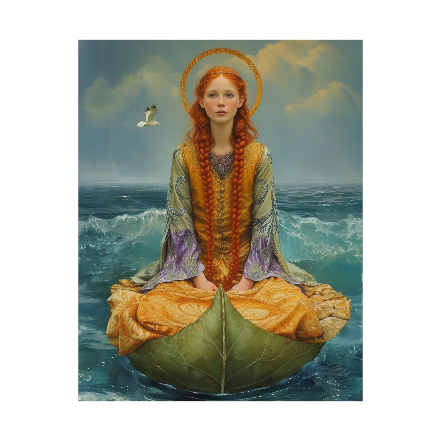 Saint Ia of Cornwall - Sanctified Souls Print - Multiple Sizes - Premium Matte Vertical Posters