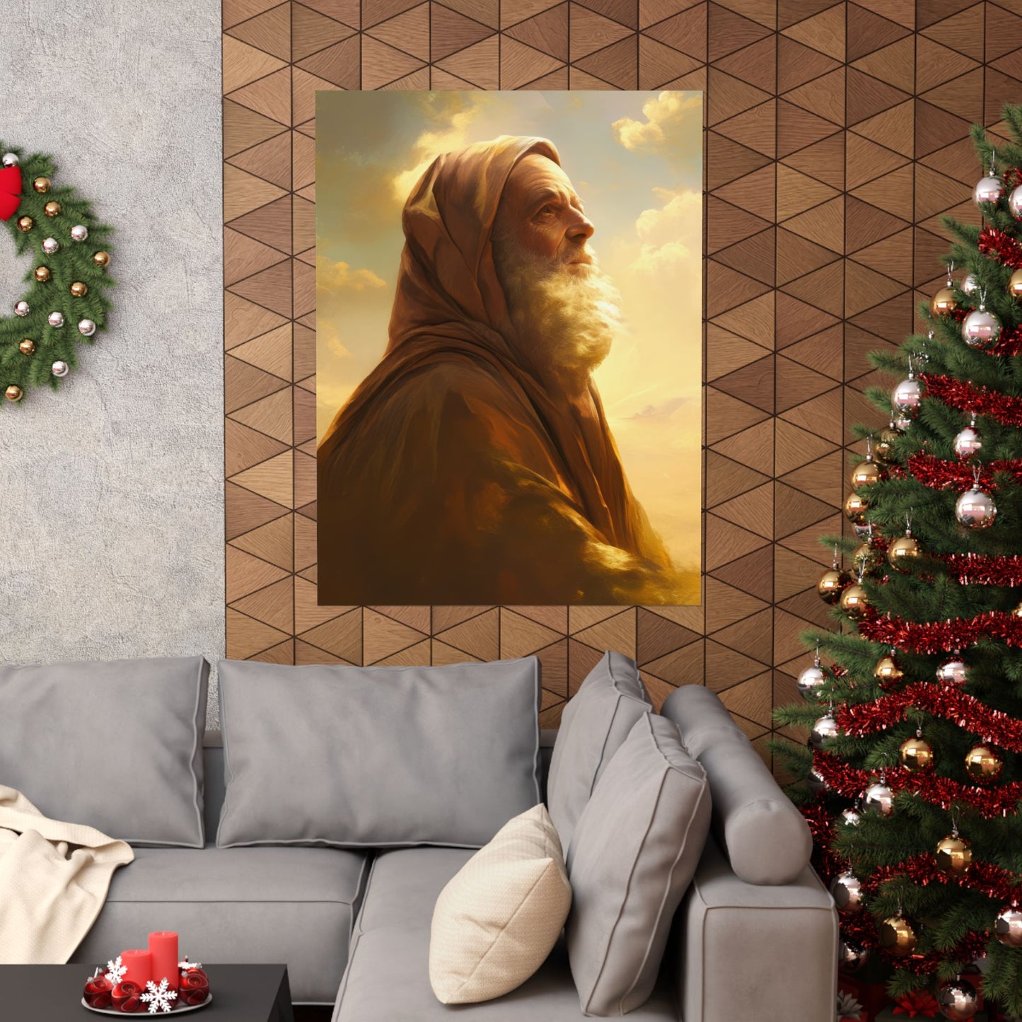 Father Abraham - Sanctified Souls Print - Multiple Sizes - Premium Posters - Catholic Art - Christian Home Decor Artwork
