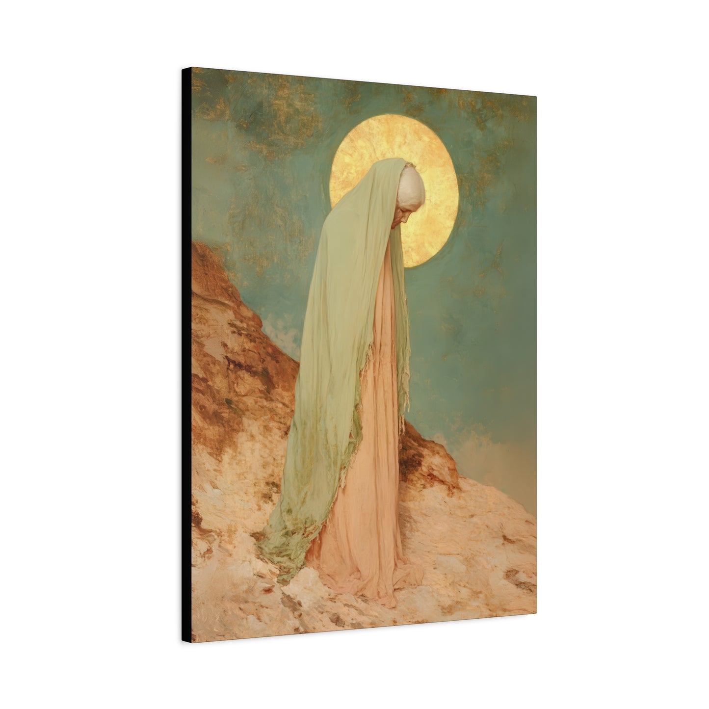 Saint Melania the Elder - Desert Mother - Gallery Wrapped Canvas - Print - Religious Art for your Home - Catholic Art Print