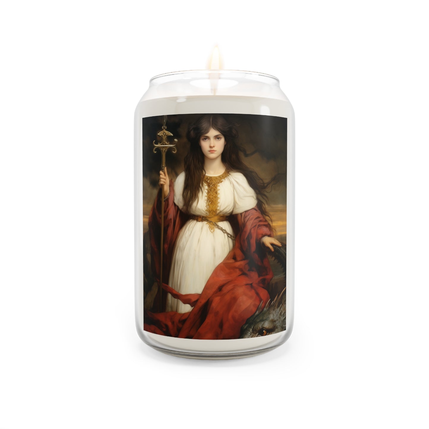 Saint Martha of Bethany - Scented Prayer Candle, 13.75oz - Tall Size - Religious Prayer Candle - Catholic Art - Religious Gift