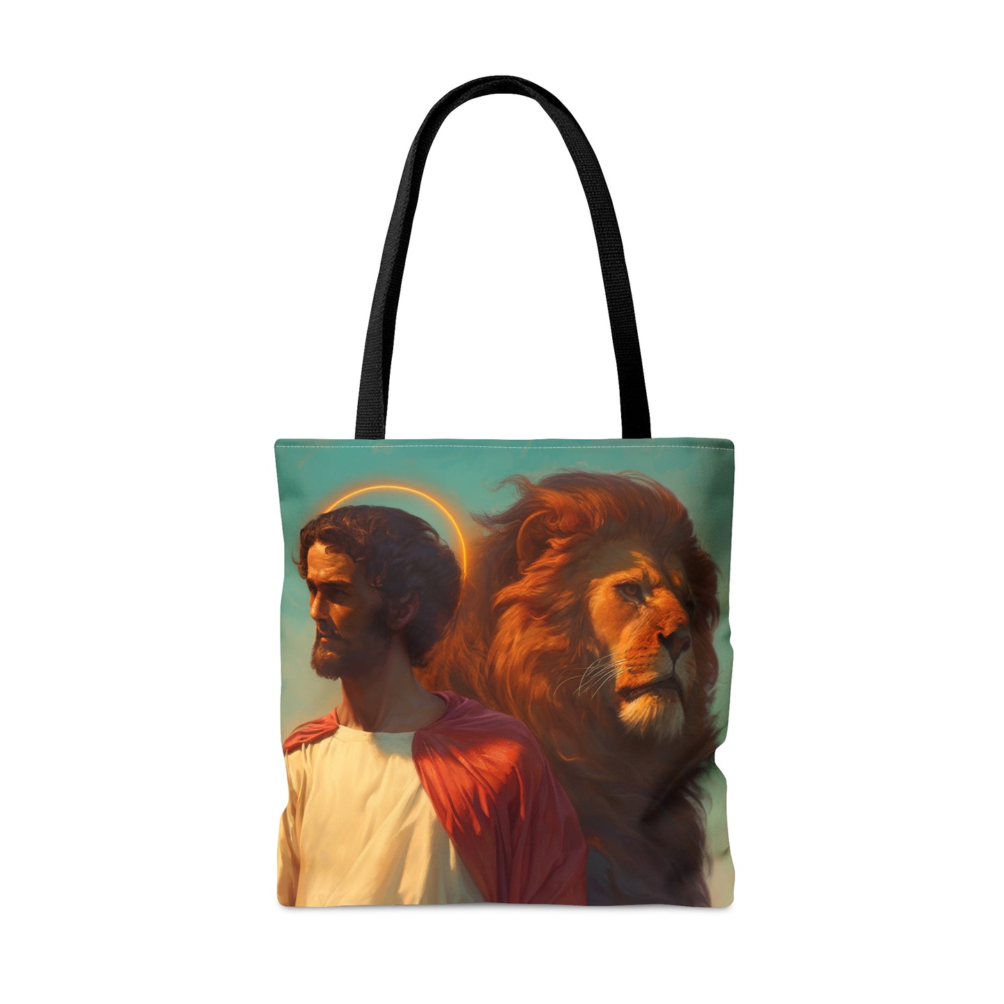Saint Mark the Evangelist  Tote Bag - Large Medium Small Faith Art Bag - Catholic Faith Purse - Religious Carry All Reusable Tote Bag