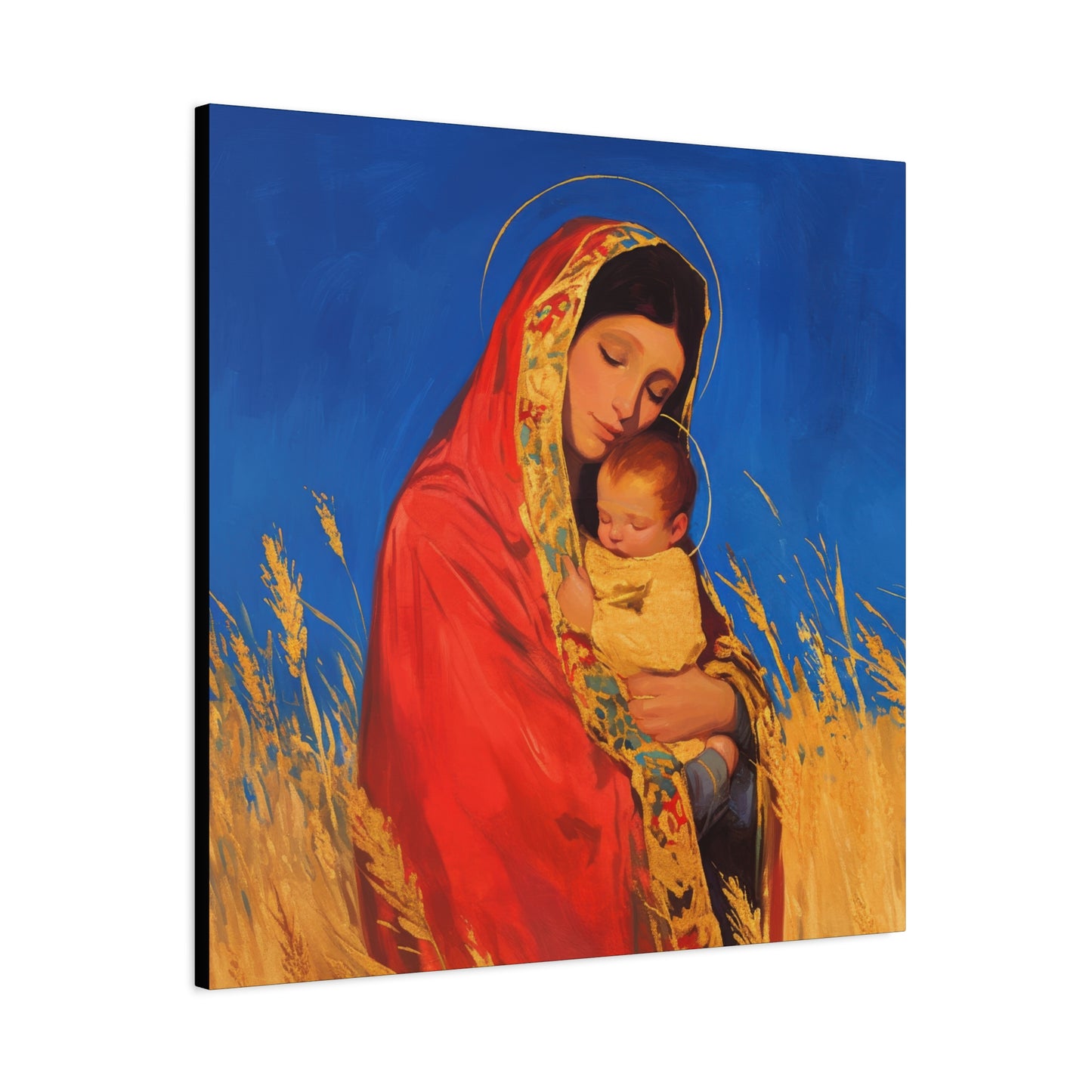 Our Lady of the Harvest  - Multiple Sizes - Catholic Home art - Museum Wrapped Canvas - Sanctified Souls Print