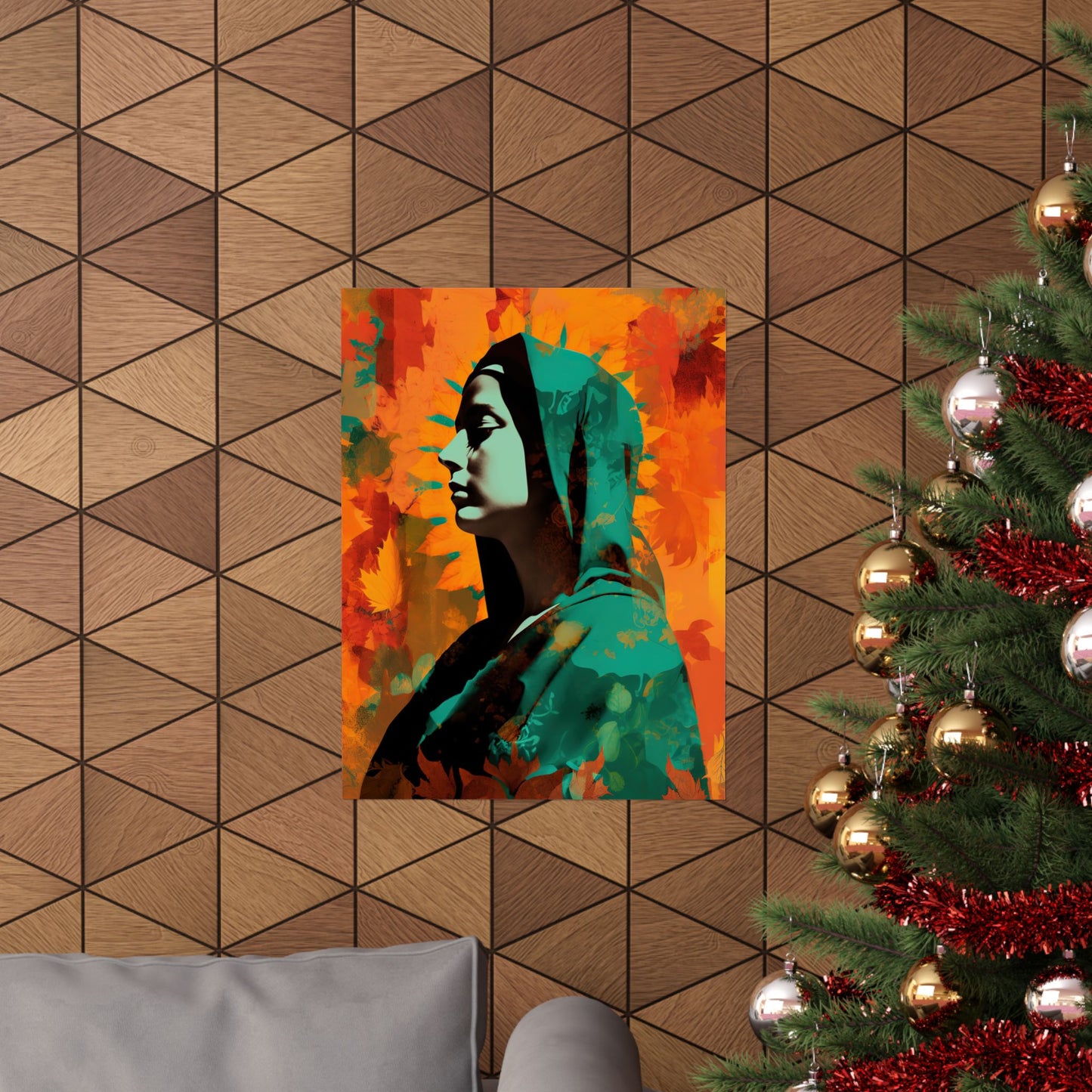 Heavenly Guadalupe Collage Art - Sanctified Souls Print - Multiple Sizes - Premium Matte Vertical Posters - Our Lady