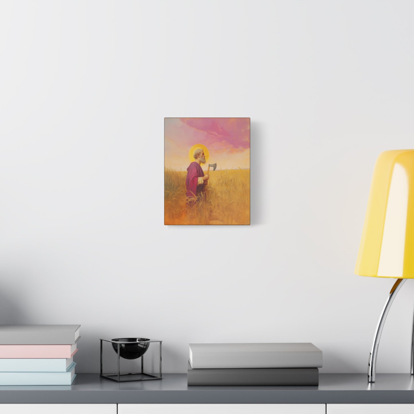 Saint Matthias -  Museum Wrapped Canvas - Sanctified Souls Print - Religious Art for your Home - Catholic Patron Saint Art