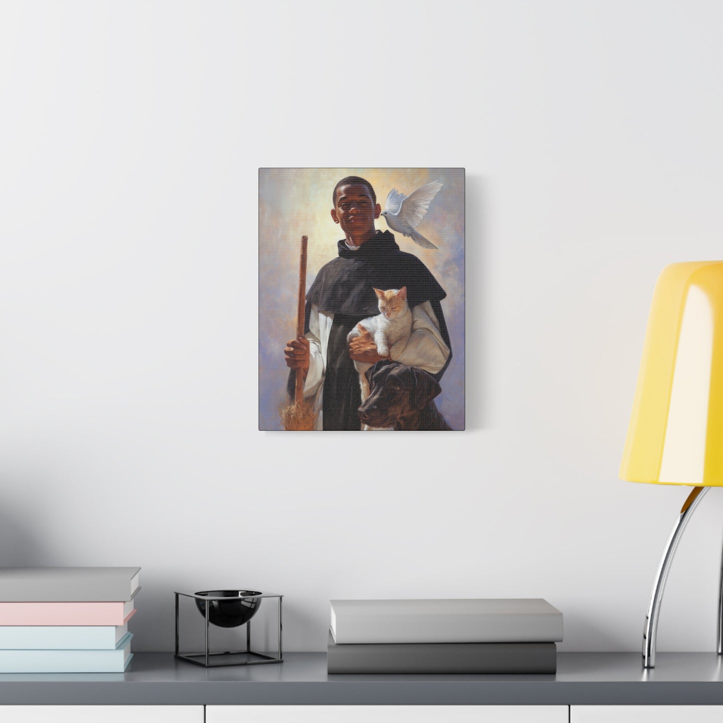 Saint Martin de Porres - Gallery Wrapped Canvas - Print - Religious Art for your Home - Catholic Art