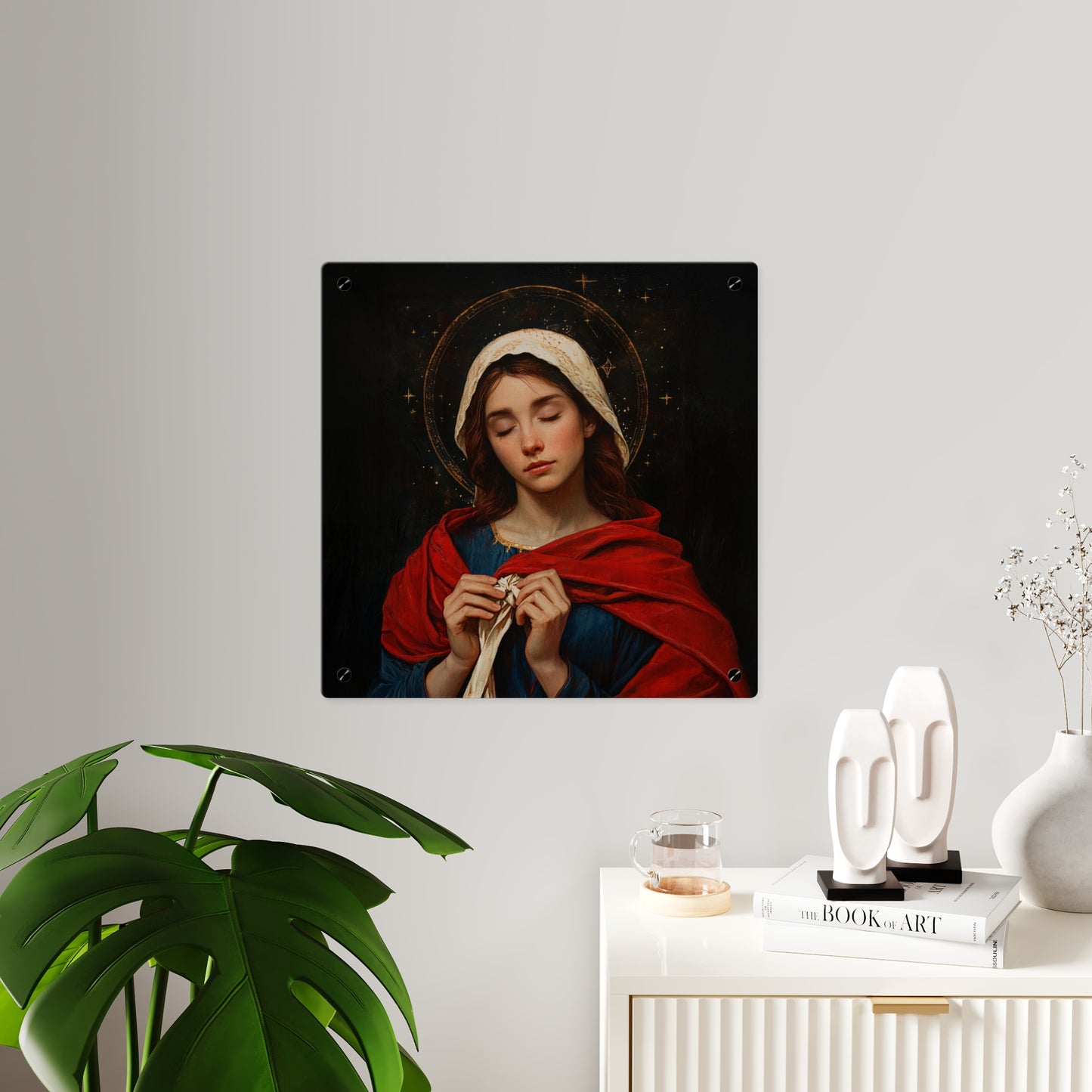 Mary Undoer of Knots - Mother Mary  - Untier of Knots - Marian Art - Wall Art Panel - Ready to Hang Acrylic Print - Saint Art - Catholic Art