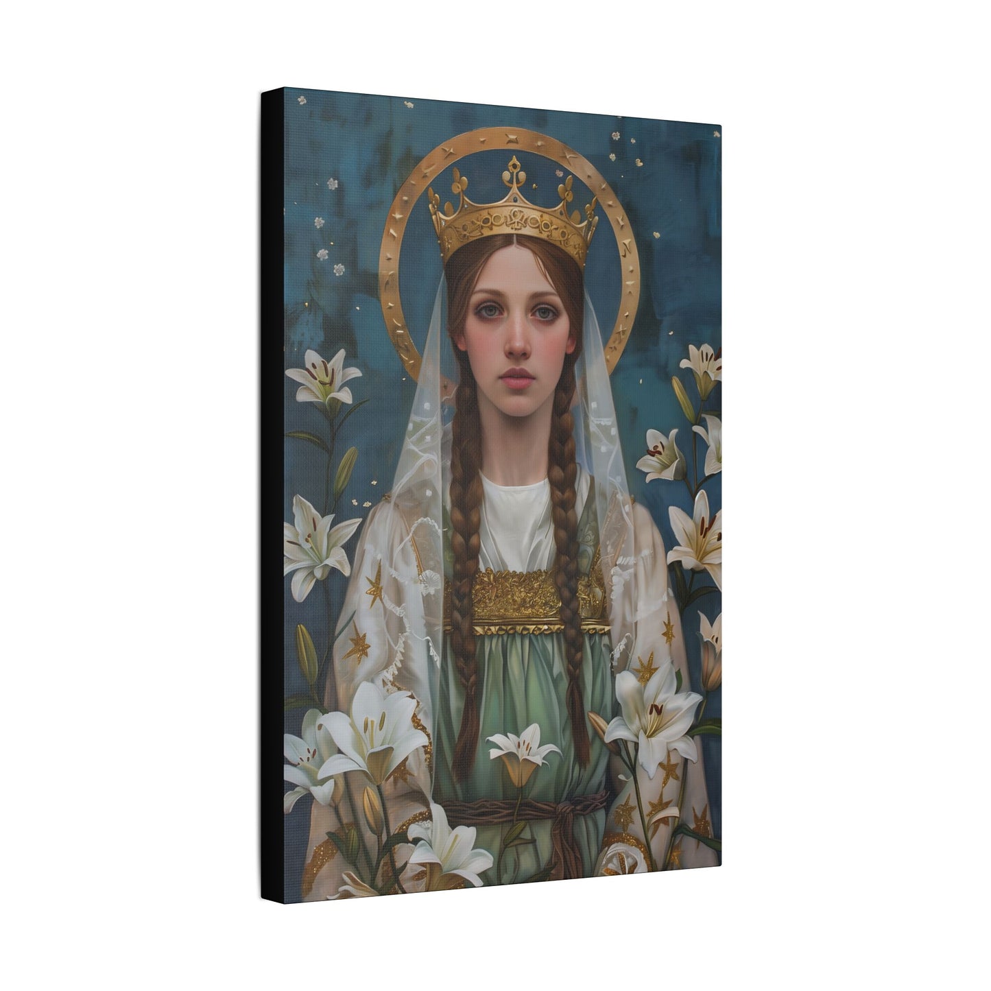 Saint Isabel of France - Museum Wrapped Canvas - Sanctified Souls Print - Religious Art - Catholic Saint