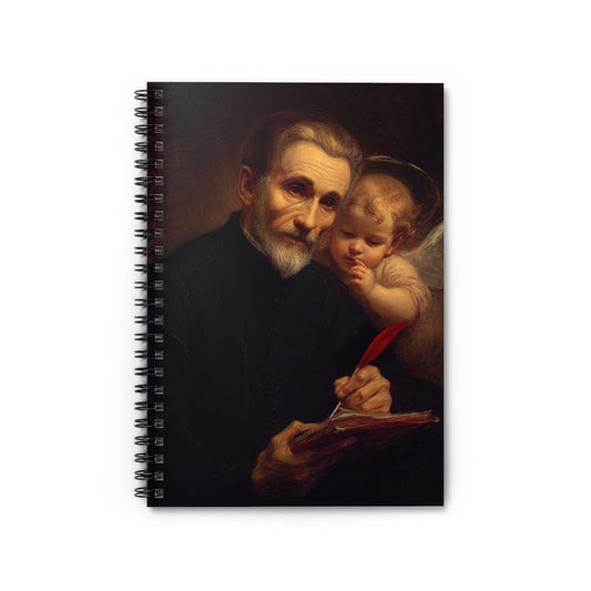Saint Peter Canisius - Sanctified Souls Art - Religious Based Notebook - Spiral Notebook