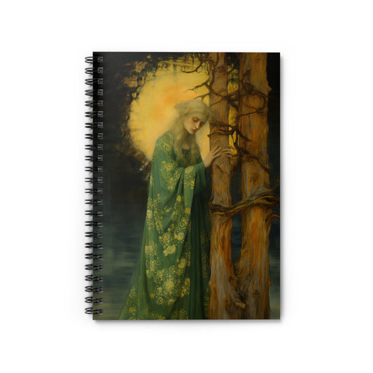 Saint Afra Journal - Sanctified Souls Art - Religious Based Notebook - Spiral Notebook - Ruled Line