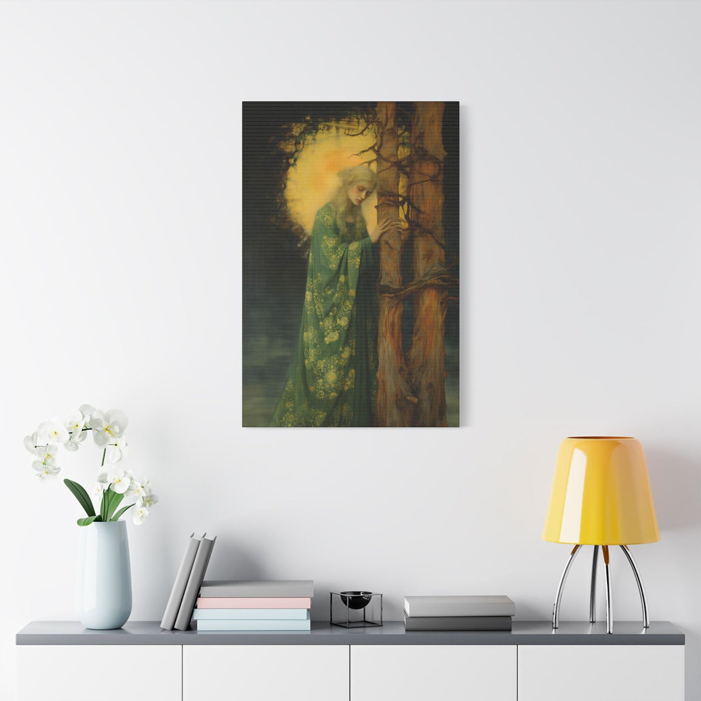 Saint Afra Canvas Print - Multiple Sizes - Catholic Home art - Gallery Wrapped Canvas - Sanctified Souls Print