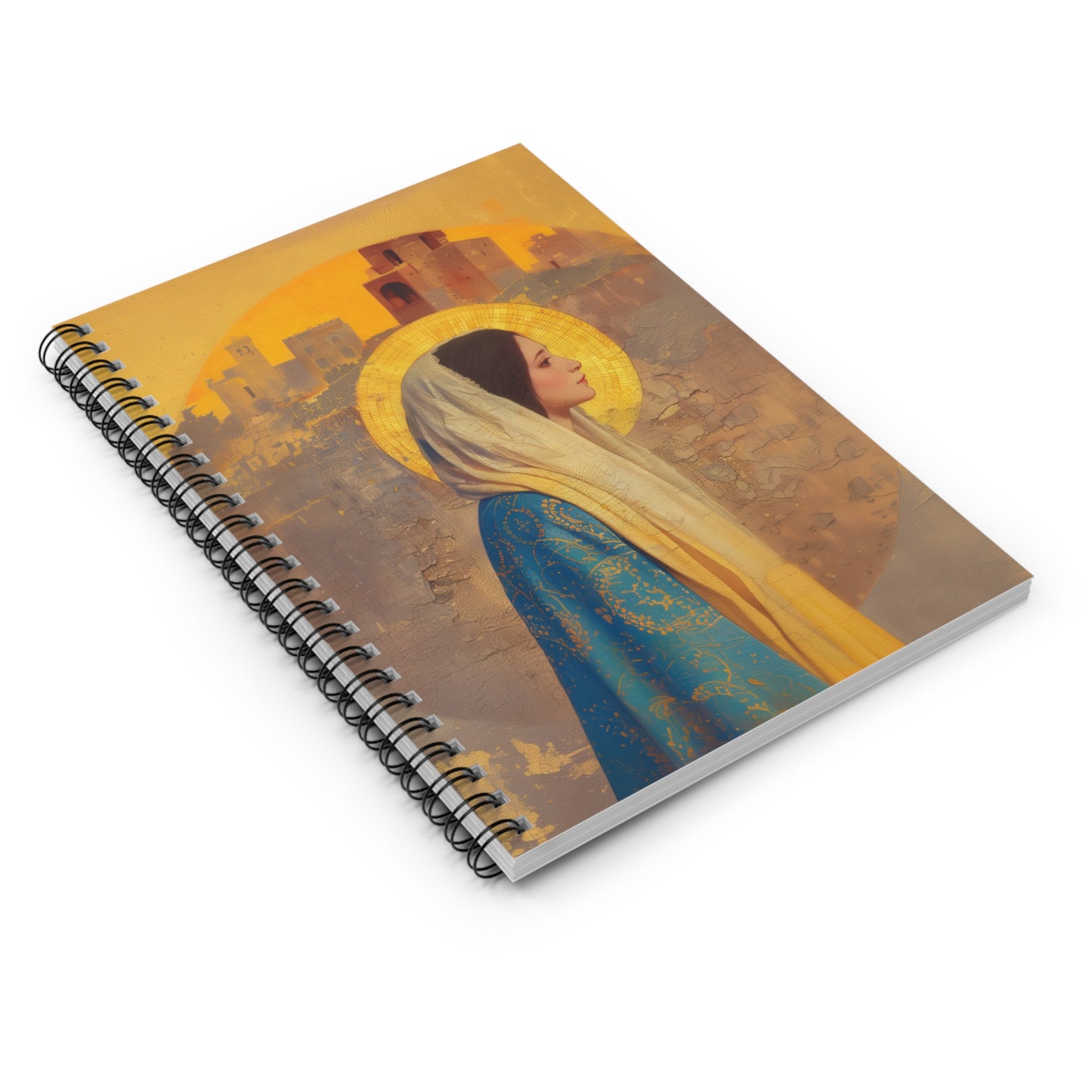 Mary of Nazareth - Mother Mary - Marian Title - Virgin Mary - Journal - Sanctified Souls Art - Religious Based Notebook - Spiral