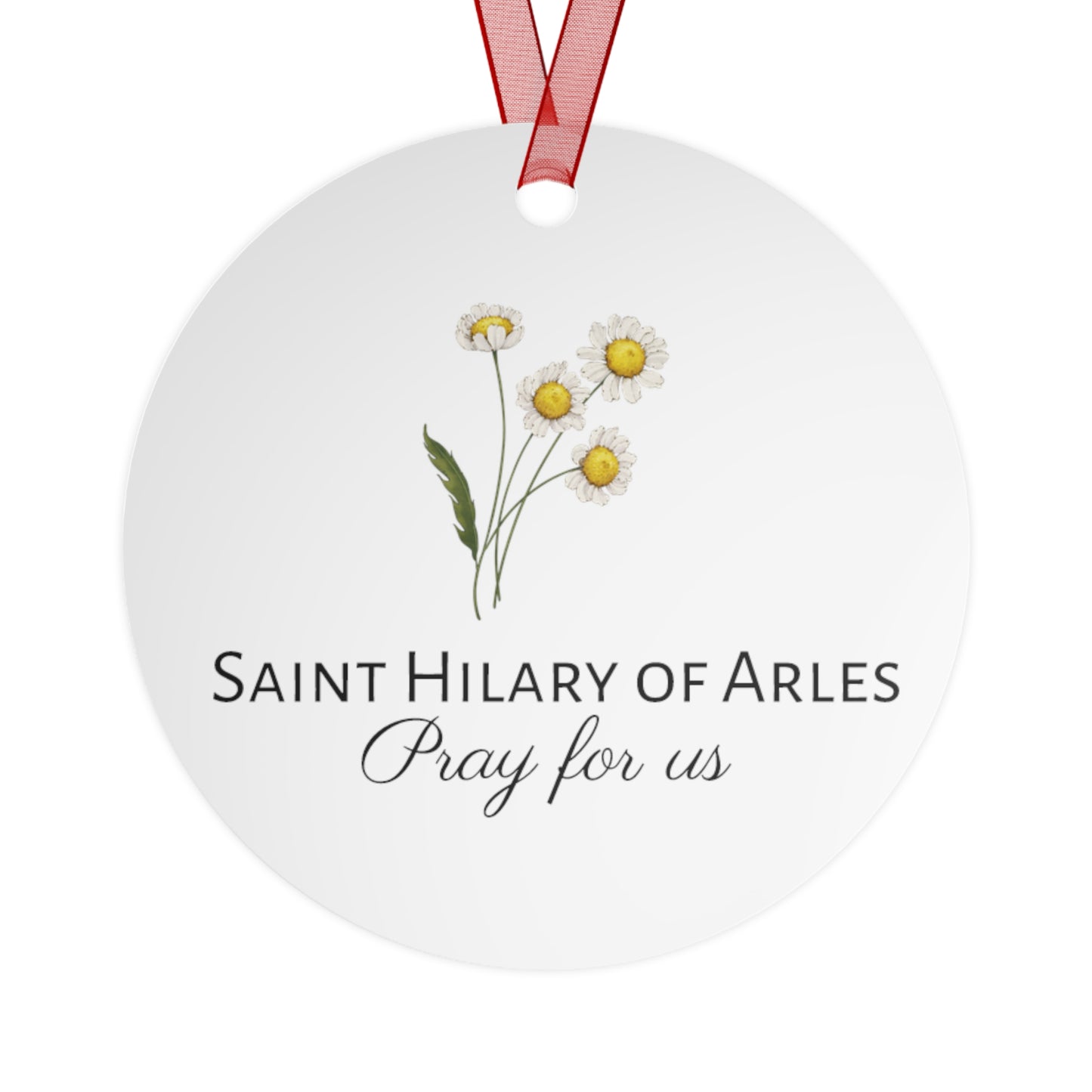Saint Hilary of Arles - Metal Ornament - Religious Holiday Christmas Ornament and Keepsake