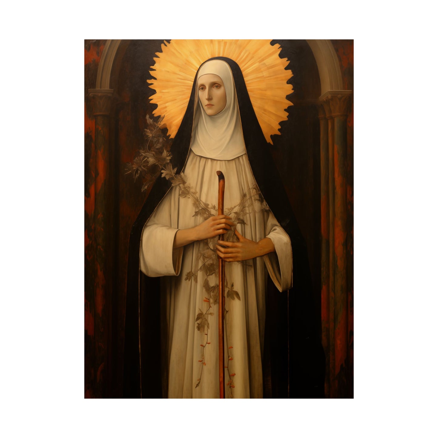 Saint Margaret of Castello Print - Sanctified Souls Print - Multiple Sizes - Premium Matte Vertical Posters - Blessed Margaret