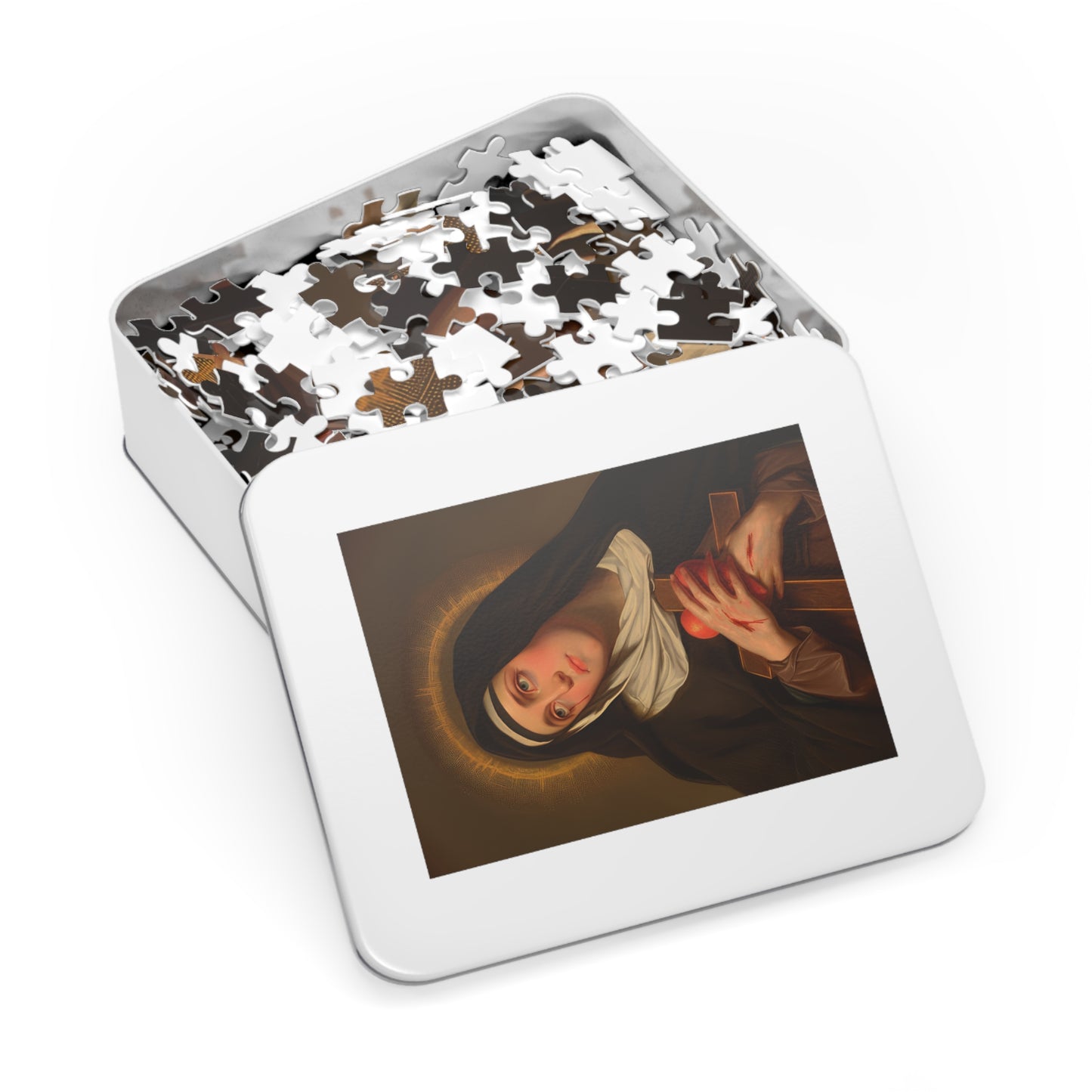 Saint Veronica Giuliani - Puzzle and Keepsake Tin - Religious (30, 110, 252, 500,1000) - Religious Puzzle - Religious