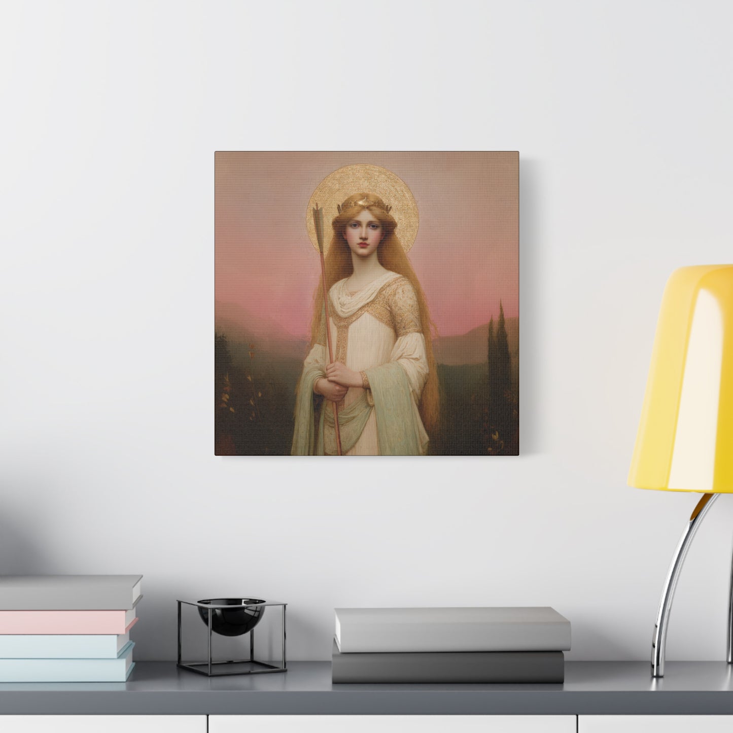 Saint Ursula -  Museum Wrapped Canvas - Sanctified Souls Print - Religious Art for your Home - Catholic Patron Saint Art