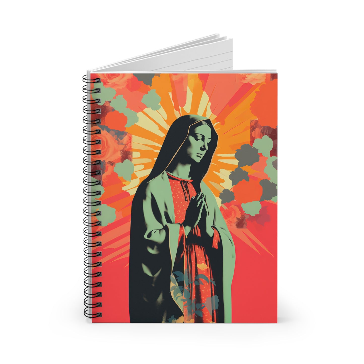 Queen of Heaven : Mother Mary in Prayer Journal - Sanctified Souls Art - Religious Based Notebook - Spiral Notebook - Ruled Line
