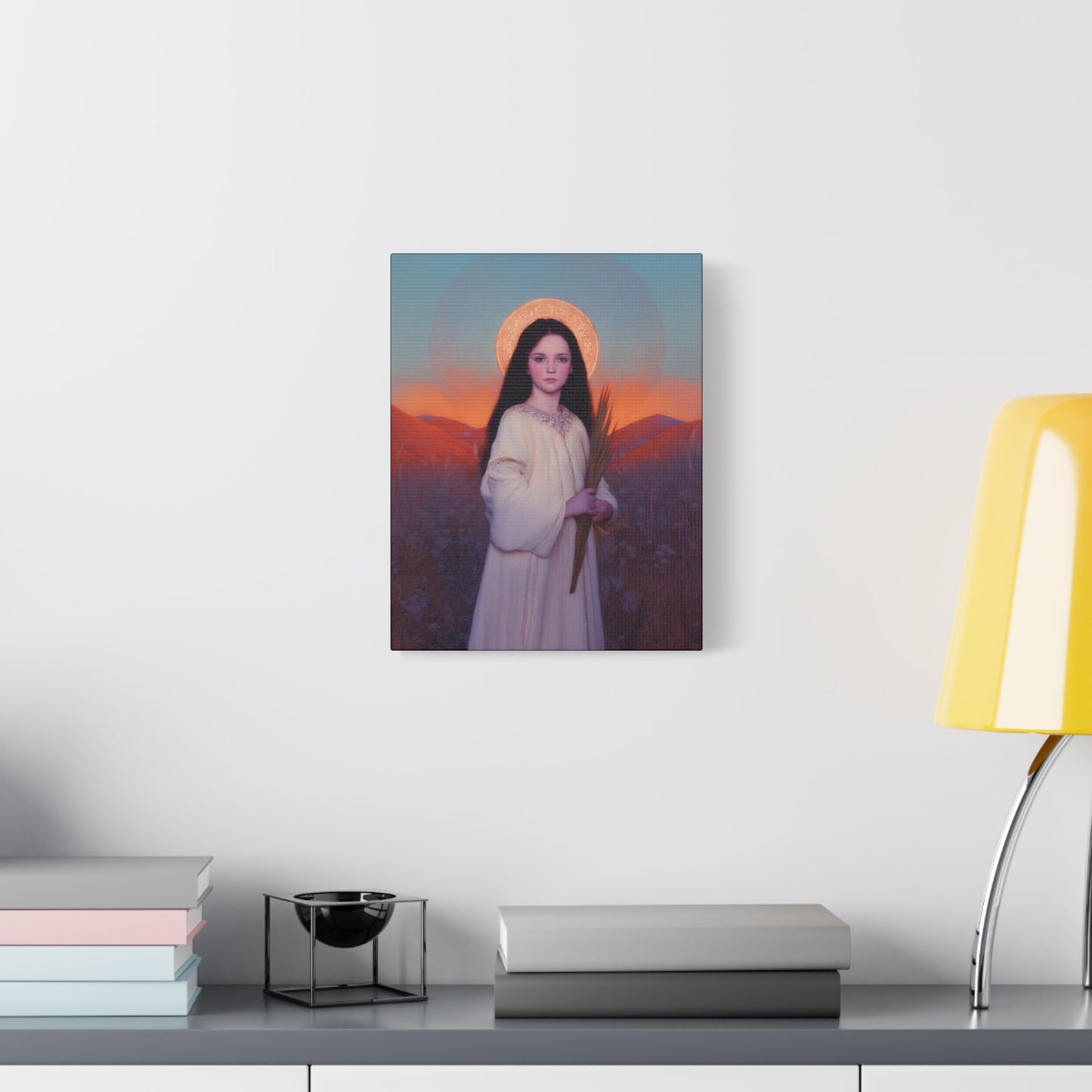 Saint Hope - Multiple Sizes - Catholic Home art - Museum Wrapped Canvas - Sanctified Souls Print - Martyr Saint