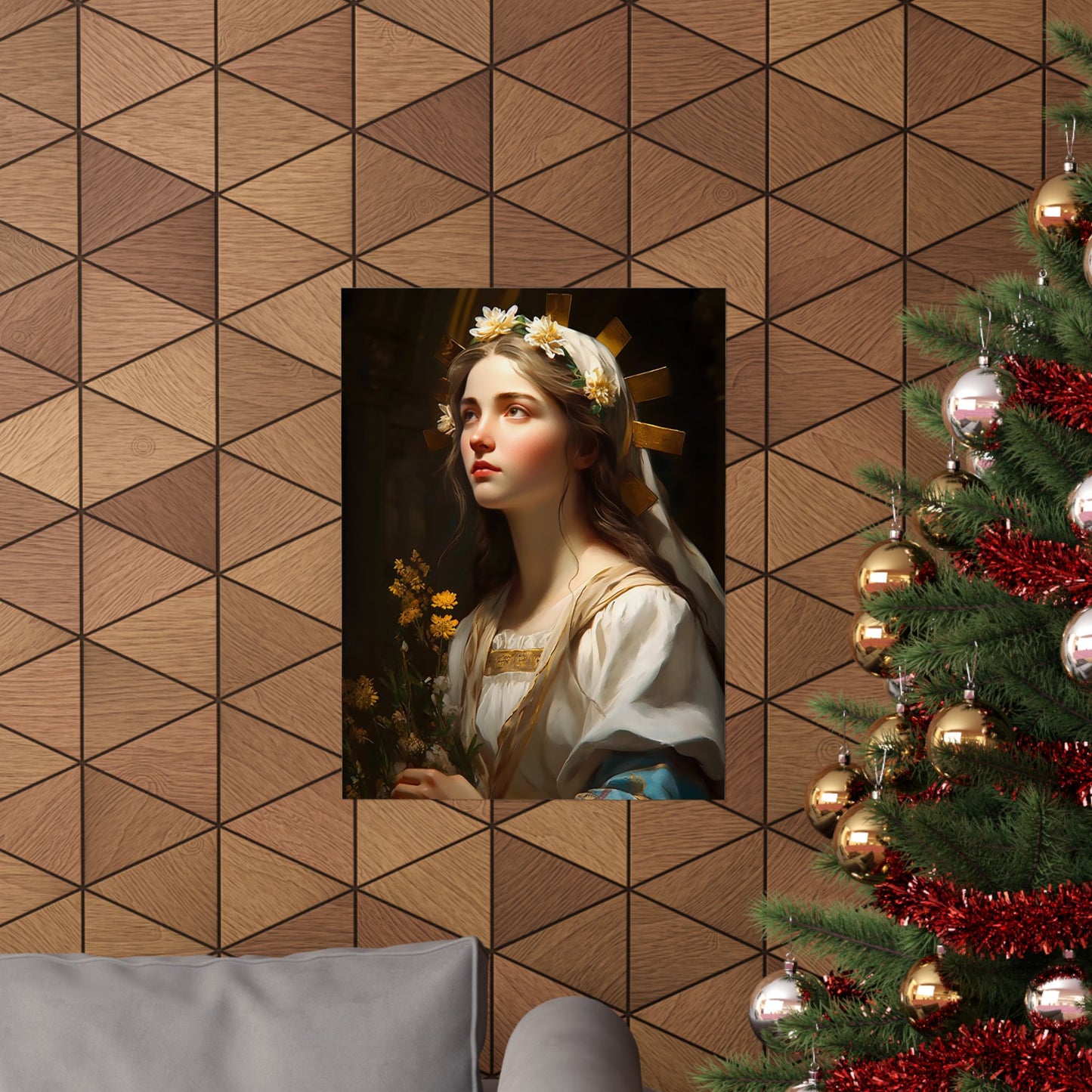Saint Zita of Lucca - Sanctified Souls Print - Multiple Sizes - Premium Matte Vertical Posters