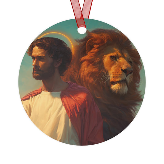 Saint Mark the Evangelist  Metal Ornament - Religious Holiday Christmas Ornament and Keepsake - Catholic Religious Keepsake