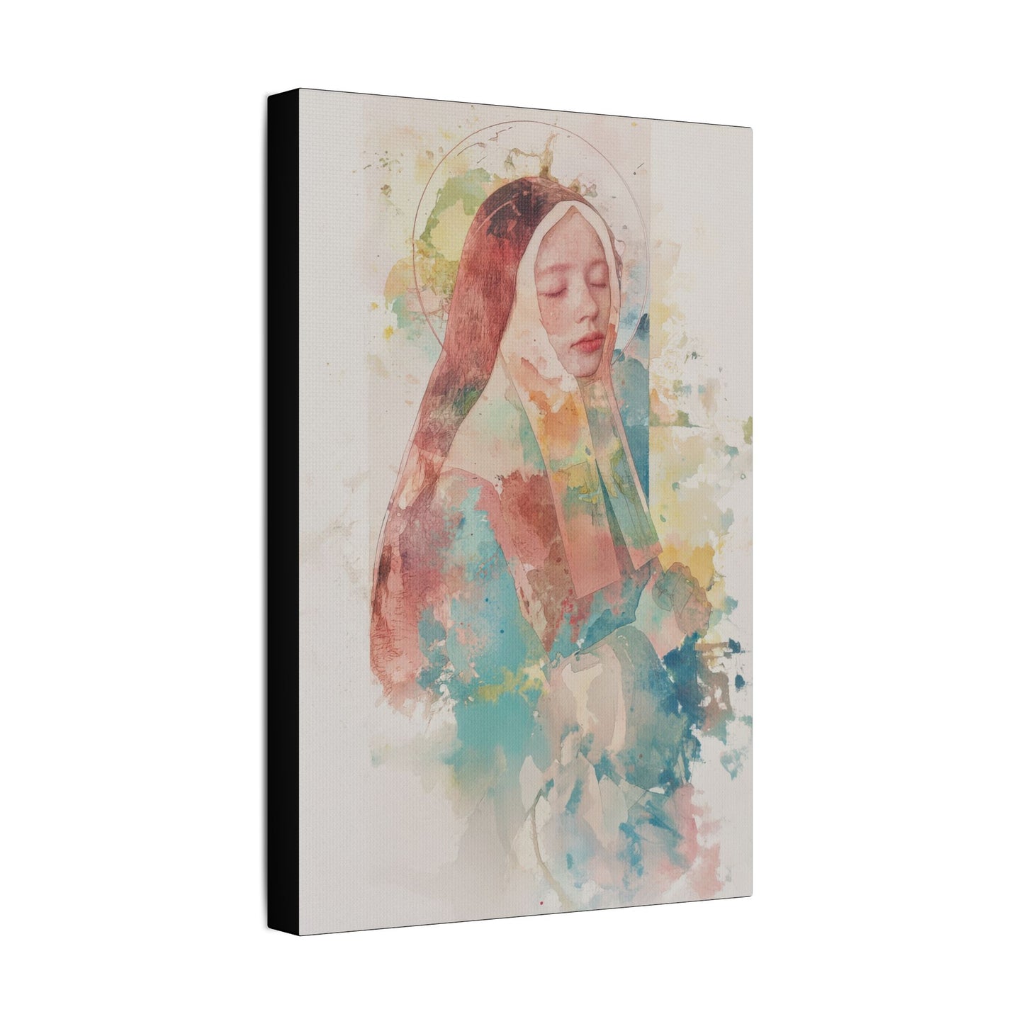 Saint Bernadette - Museum Wrapped Canvas - Sanctified Souls Print - Religious Art for your Home