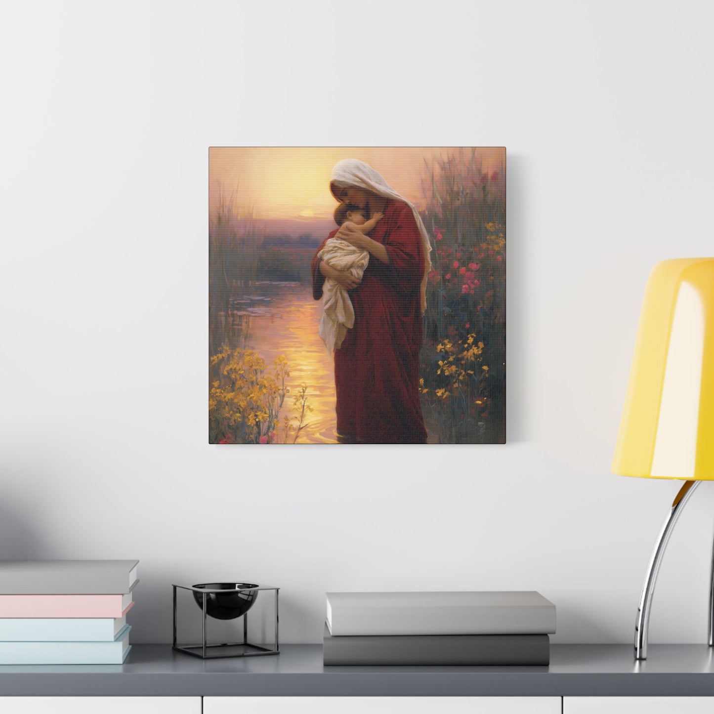 Saint Elizabeth, Mother to John the Baptist -  Museum Wrapped Canvas Print - Multiple Sizes - Catholic Home art Matte Canvas