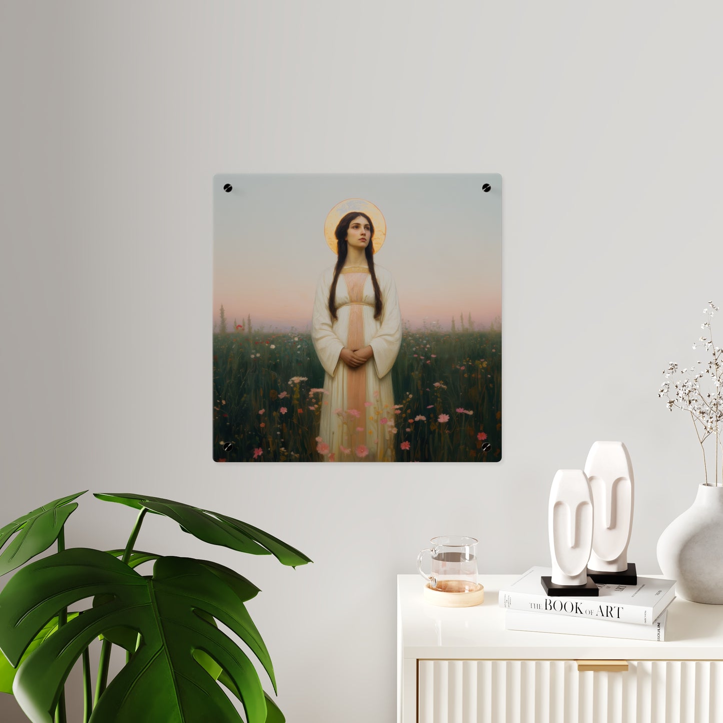Saint Sabina Wall Art Panel - Ready to Hang Acrylic Print - Catholic Saint Art - Patron Saint Print - No Frame needed