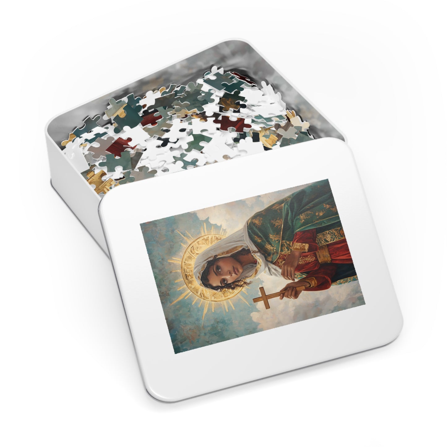 Saint Claudia - Puzzle and Keepsake Tin - Religious (30, 110, 252, 500,1000) - Religious Puzzle - Gifts for Catholic Families - Saints