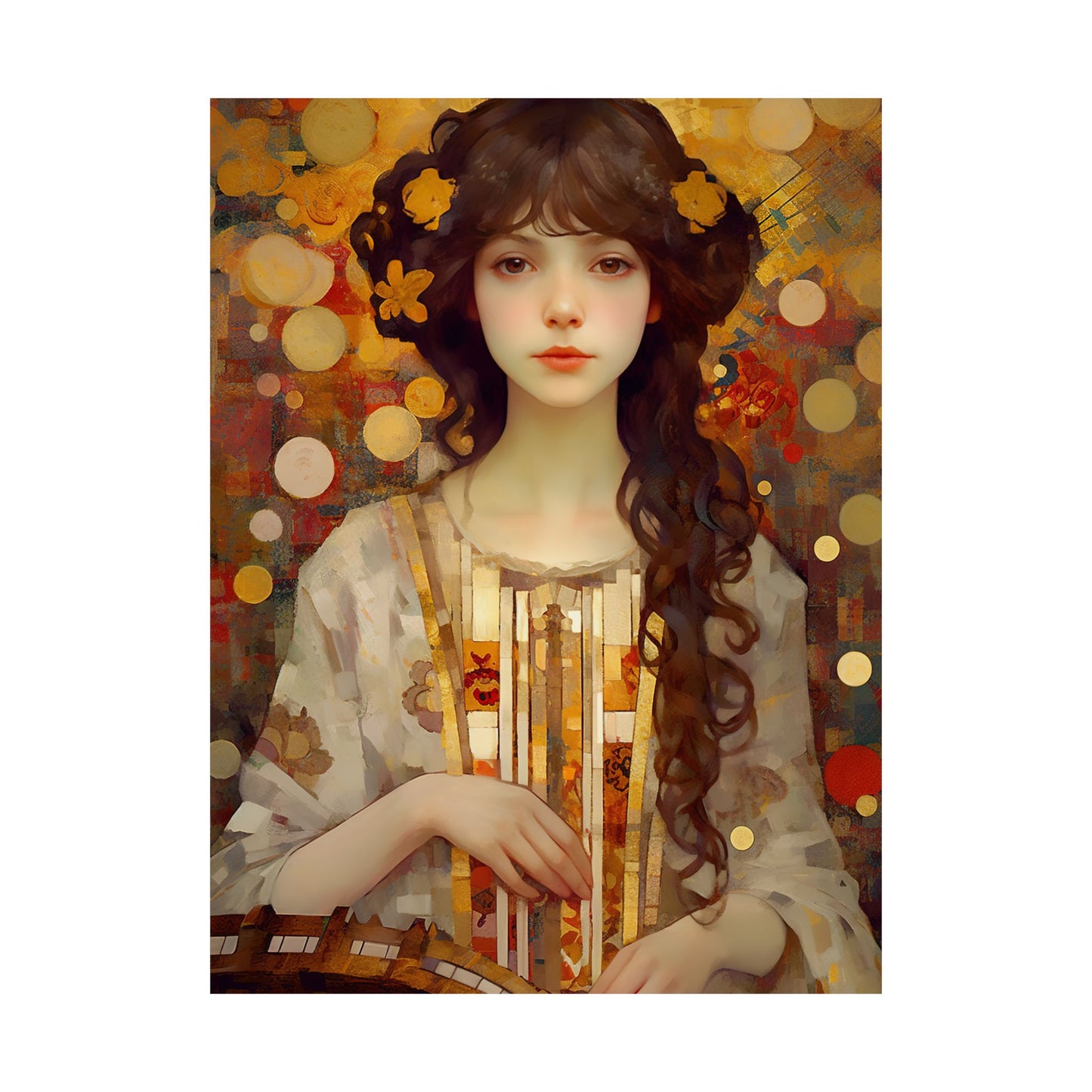 Saint Cecilia - Sanctified Souls Print - Multiple Sizes - Premium Matte Vertical Posters