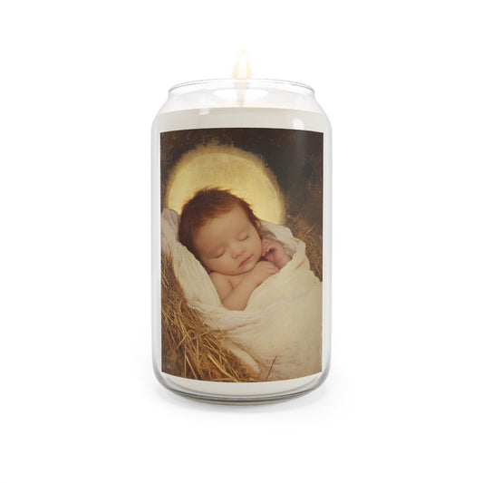 Jesus, the Newborn Light of the World - Scented Prayer Candle, 13.75oz - Tall Size - Religious Prayer Candle