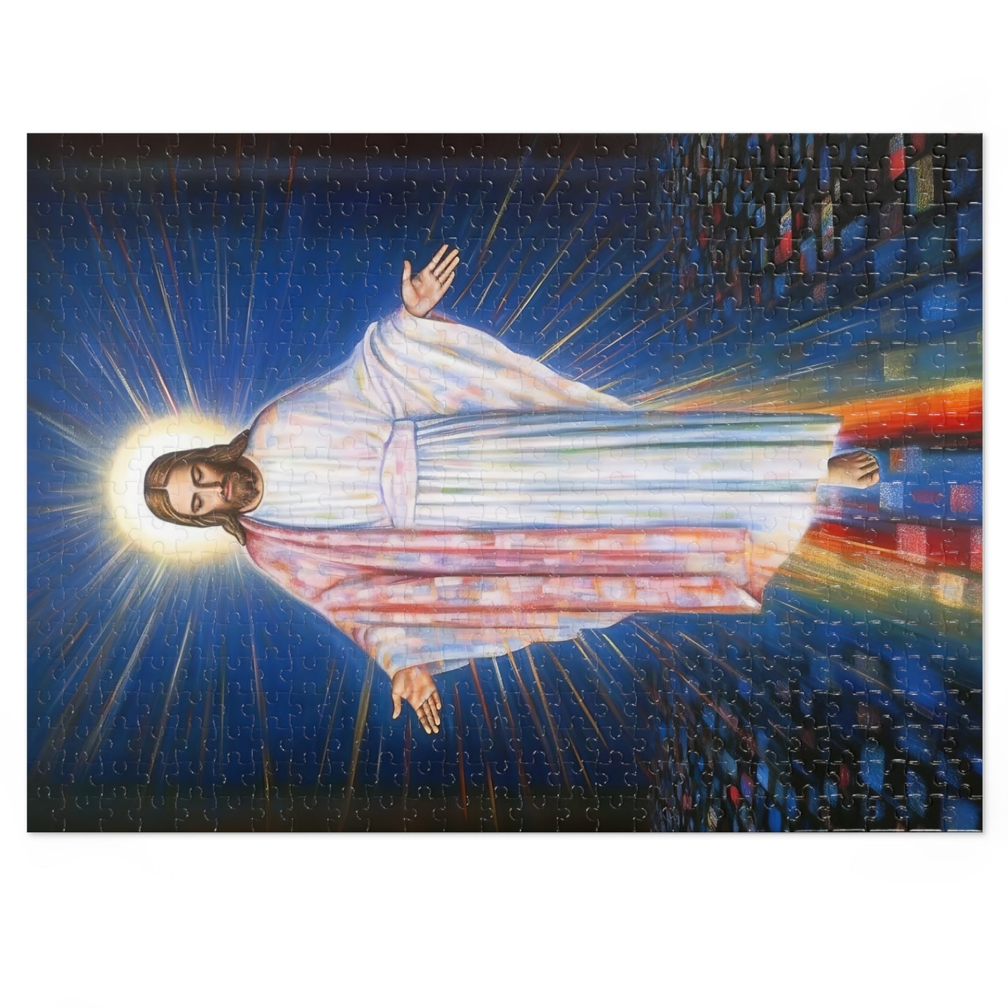 The Divine Christ - Puzzle and Keepsake Tin - Religious Jigsaw Puzzle (30, 110, 252, 500,1000-Piece) - Religious Puzzle