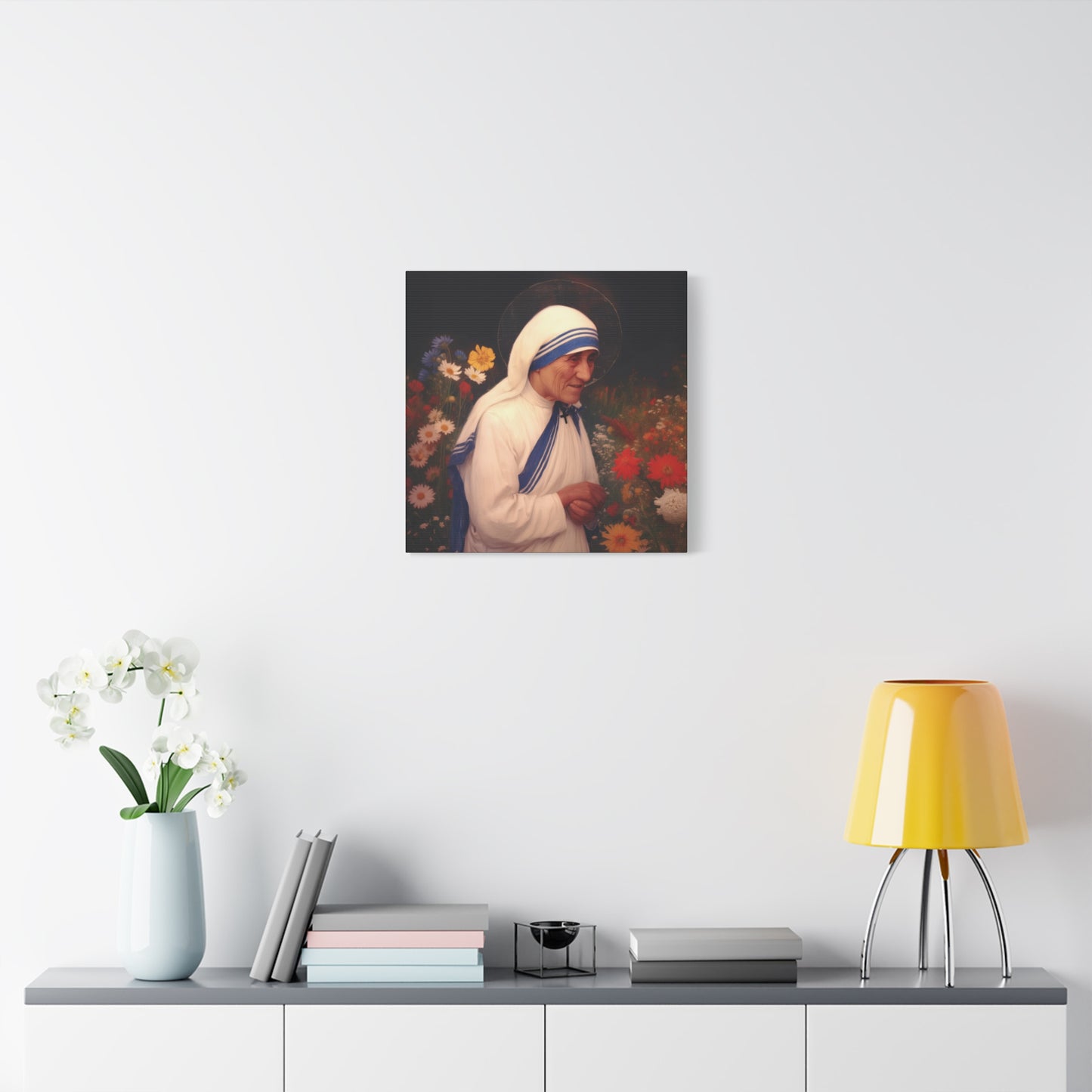 Copy of Saint Teresa of Calcutta -  Museum Wrapped Canvas - Sanctified Souls Print - Religious Art for your Home - Catholic Patron Saint Art