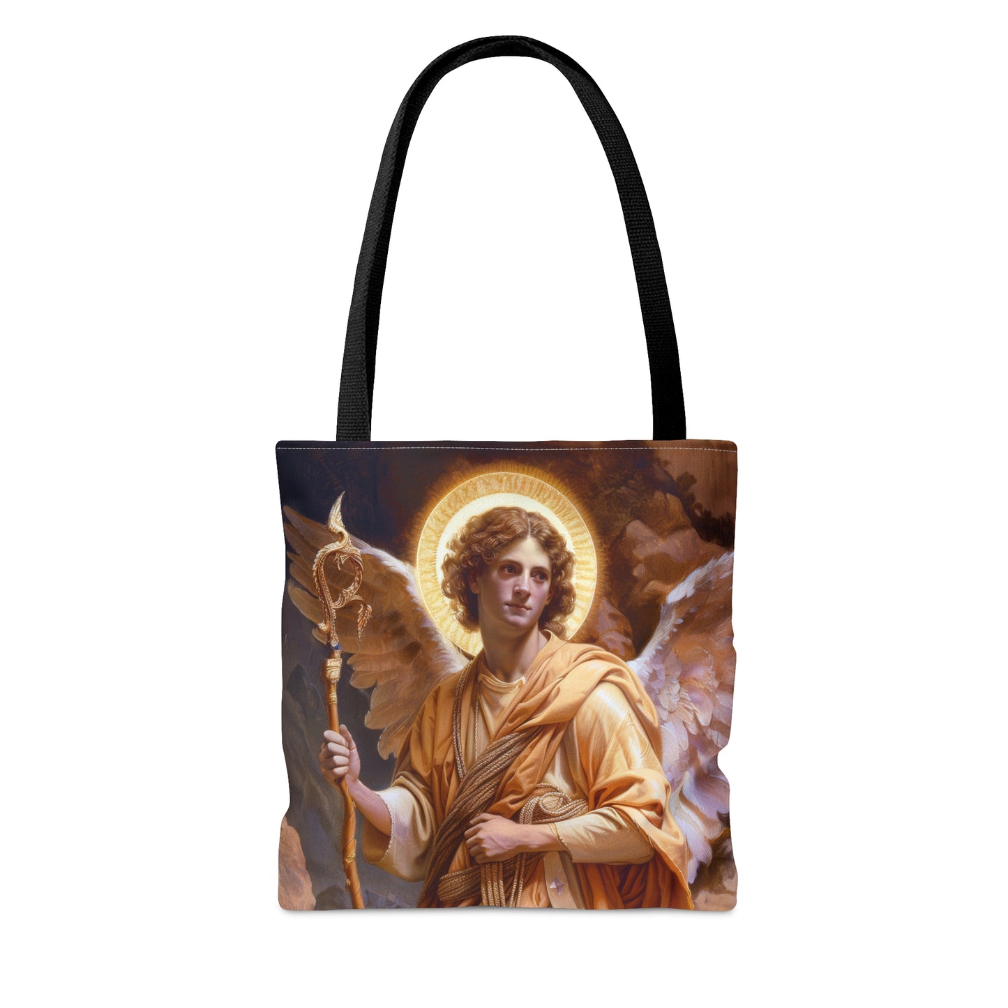 Saint Raphael the Archangel - Tote Bag - Large Medium Small Faith Art Bag - Catholic Faith Purse