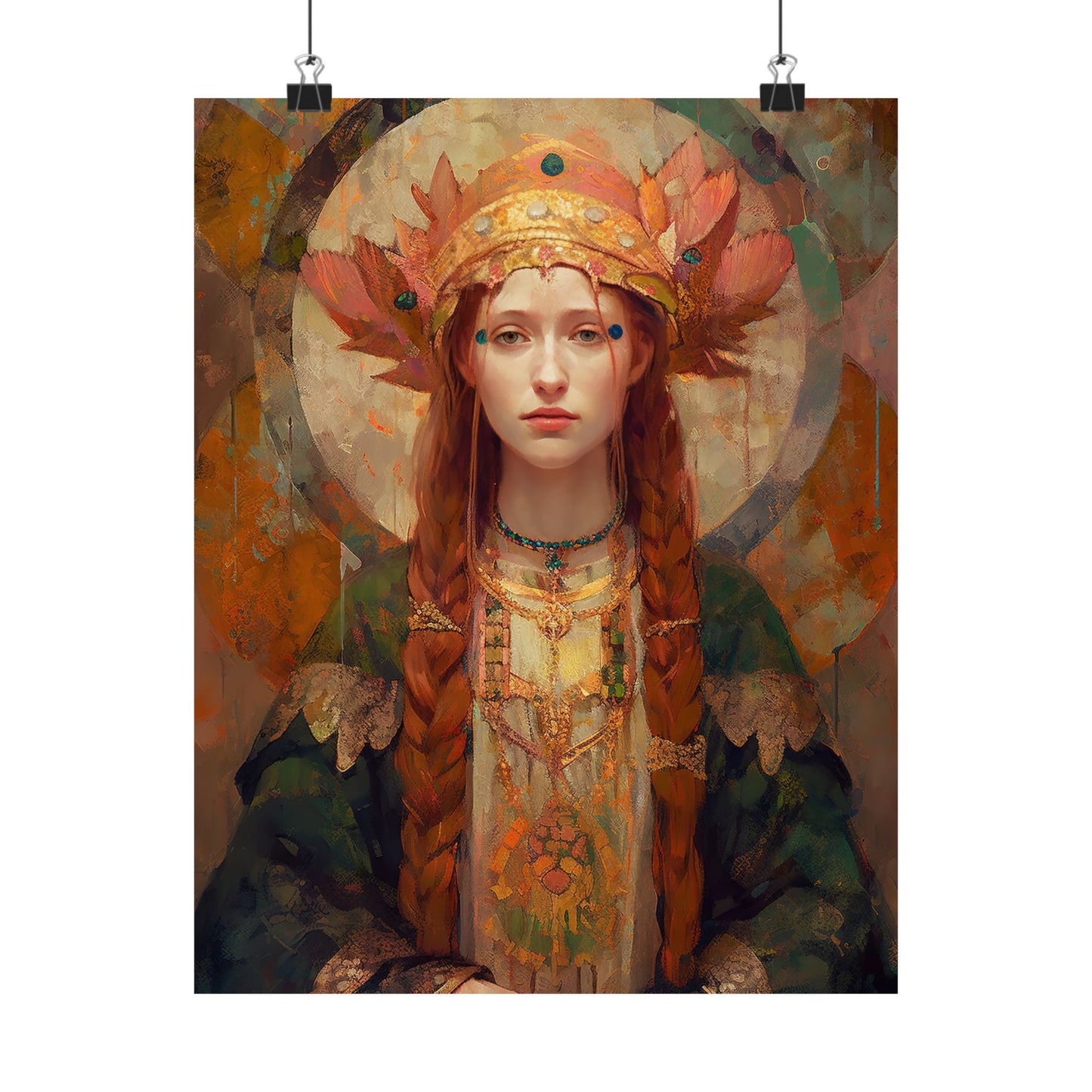 Saint Margaret of Scotland - Sanctified Souls Print - Multiple Sizes - Premium Matte Vertical Posters