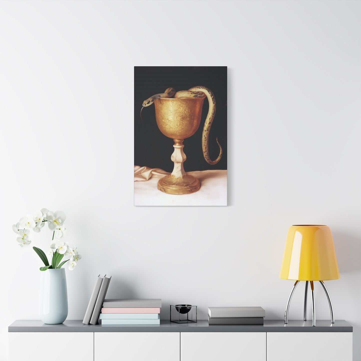 Saint John's Chalice - Gallery Wrapped Canvas - Print - Religious Art for your Home - Catholic