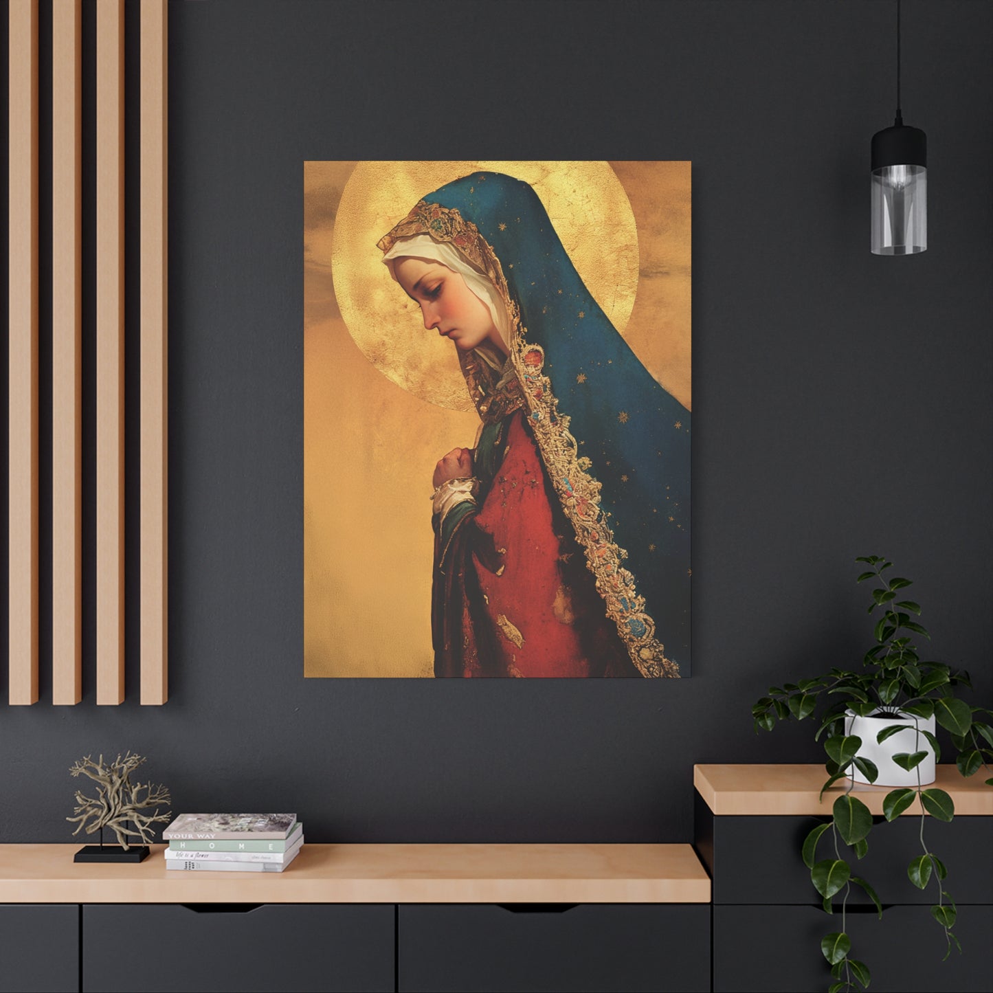 Our Lady of Mercy / Our Lady of Ransom - Multiple Sizes - Catholic Home art - Museum Wrapped Canvas - Sanctified Souls Print - Mother Mary