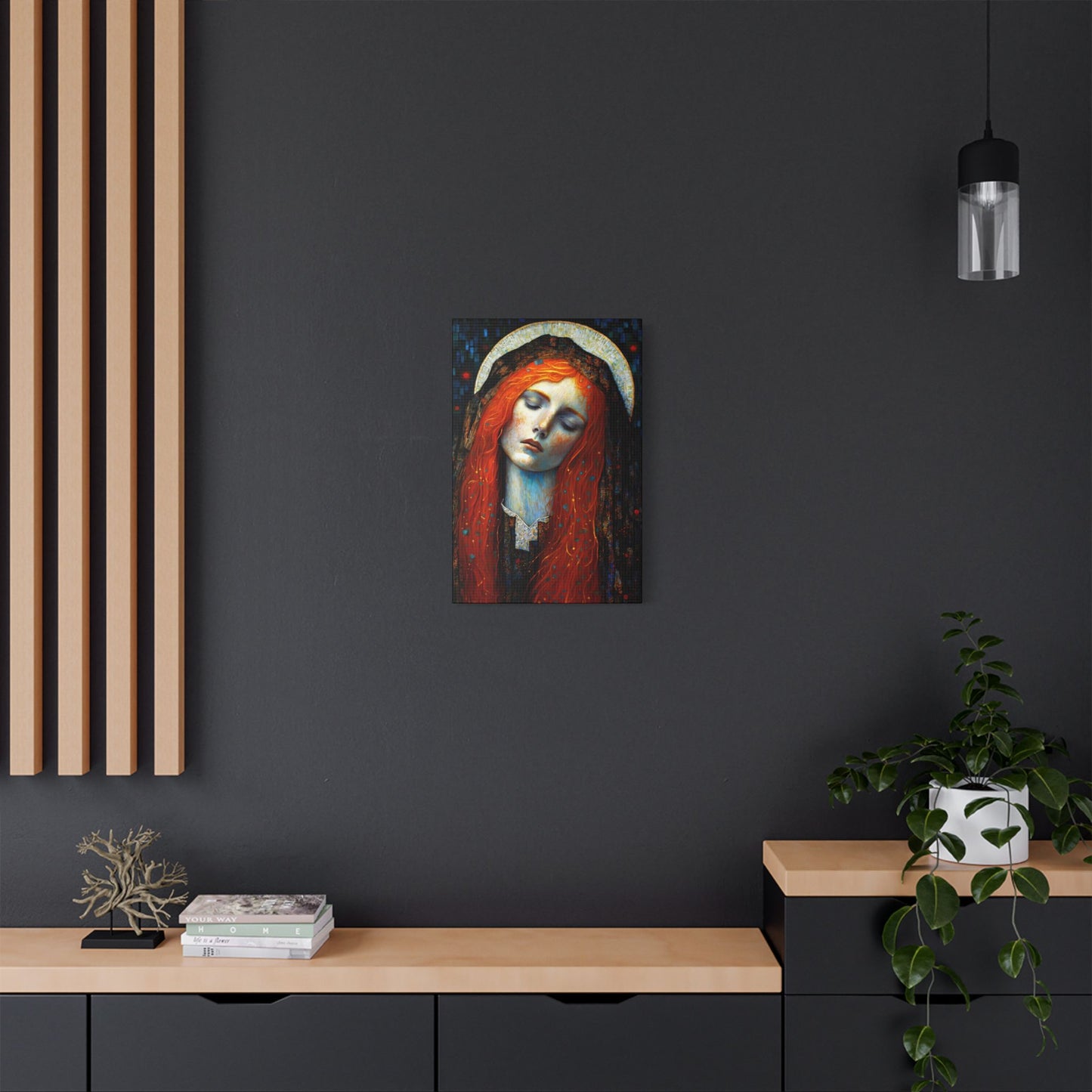 Embracing Grace - Saint Mary Magdalene Canvas Print - Multiple Sizes - Catholic Home art - Museum Wrapped Canvas - Sanctified Souls Print